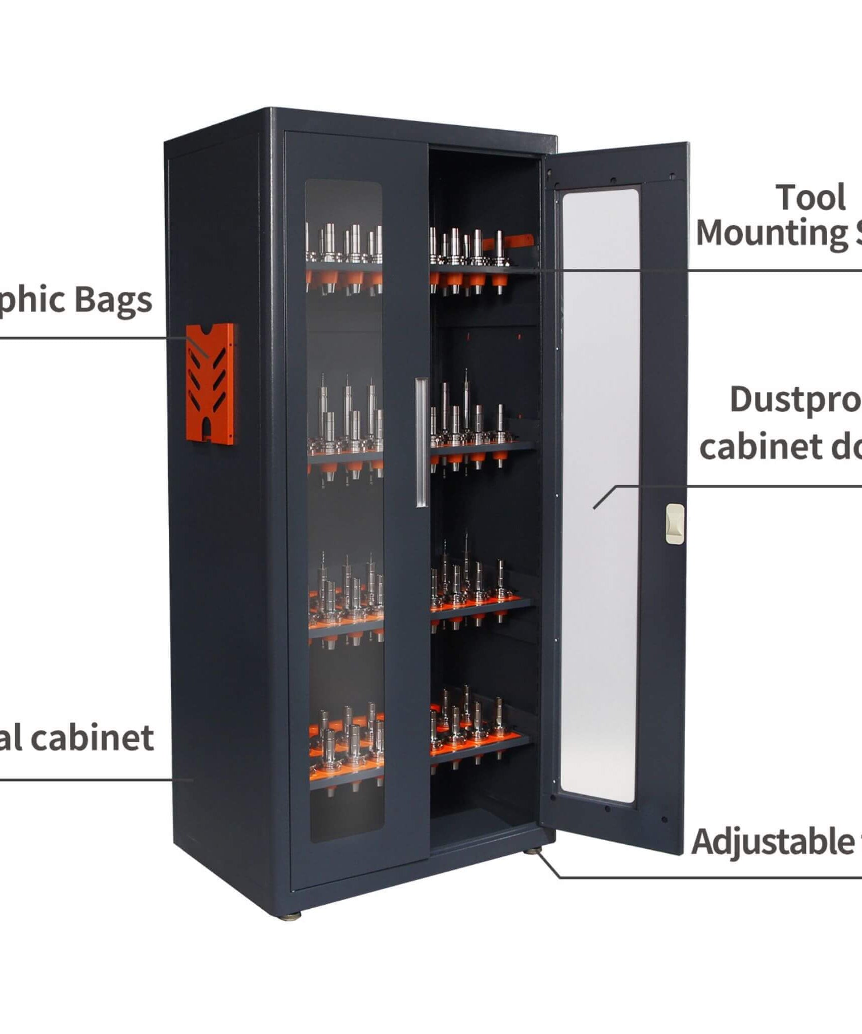 Heavy-Duty 72-Inch CNC Tool Cabinet For Garages, Workshops, And Repair Shops (SAK38240)