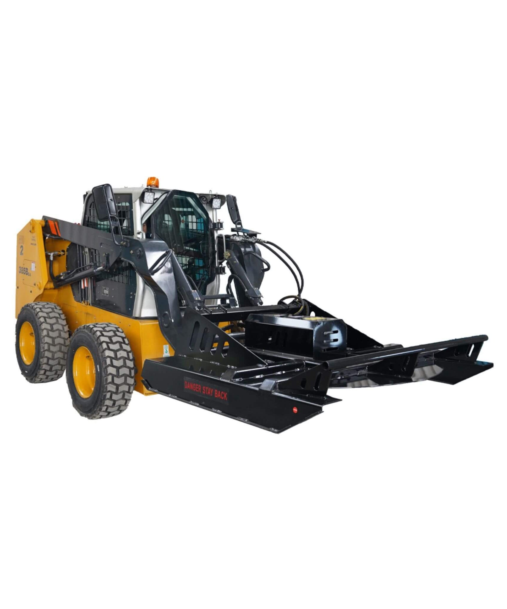 Heavy-Duty 72-Inch Hydraulic Brush Mower Skid Steer Attachment (SAK96502)
