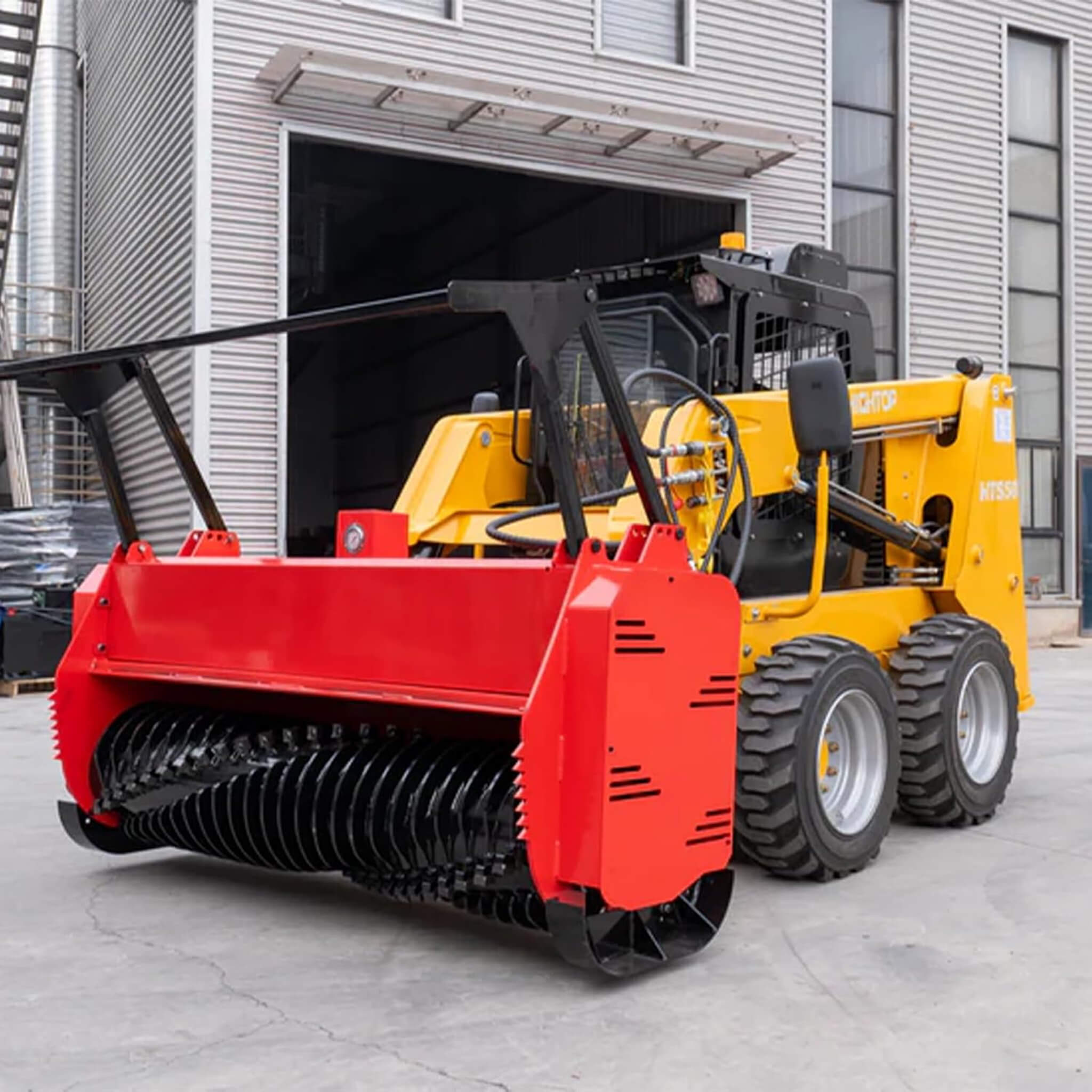 Heavy-Duty 72-Inch Hydraulic Forestry Mulcher Skid Steer Loader Attachment (SAK39168)