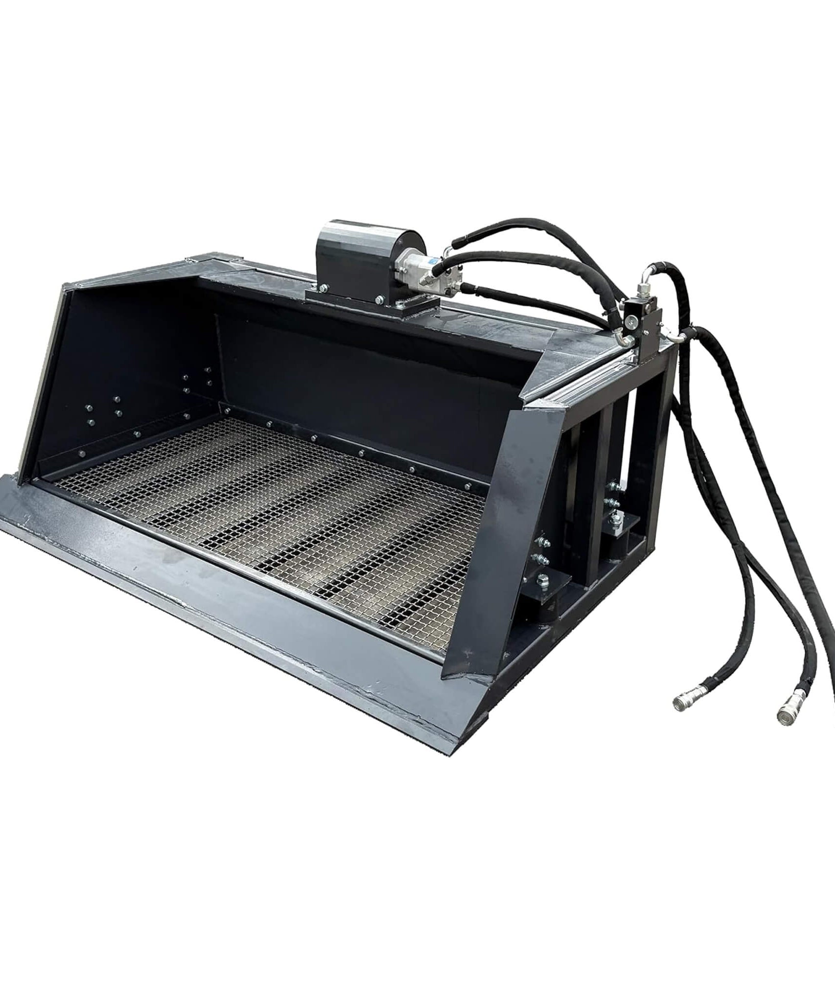 Heavy-Duty 72-Inch Hydraulic Screening Bucket Skid Steer Attachment (SAK14786)