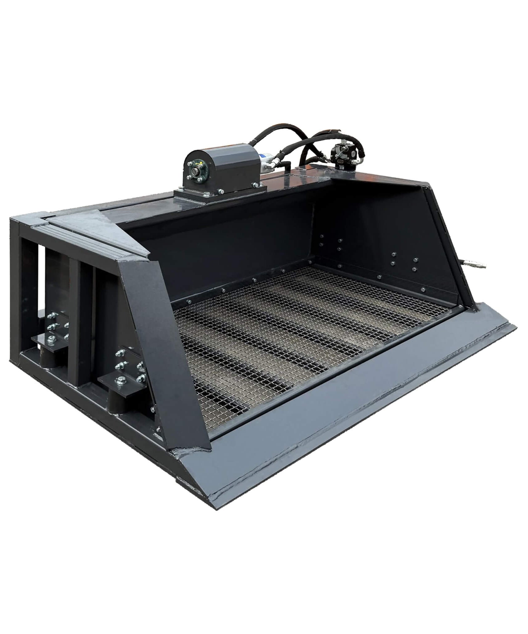 Heavy-Duty 72-Inch Hydraulic Screening Bucket Skid Steer Attachment (SAK14786)