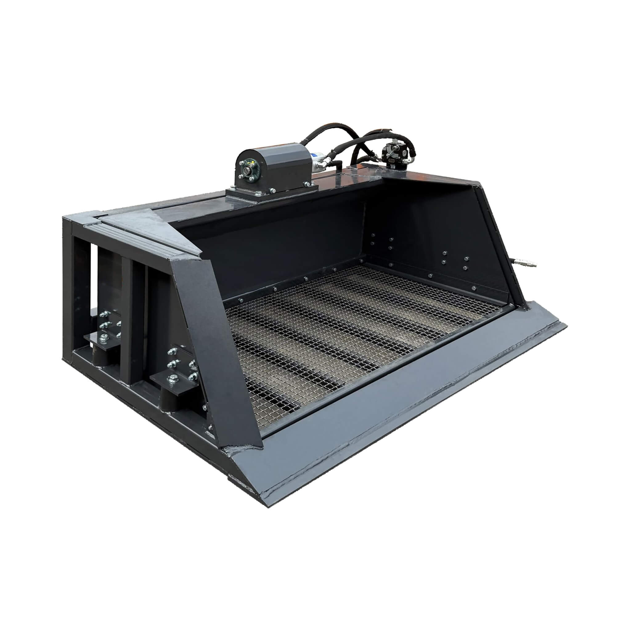 Heavy-Duty 72-Inch Hydraulic Screening Bucket Skid Steer Attachment (SAK14786)