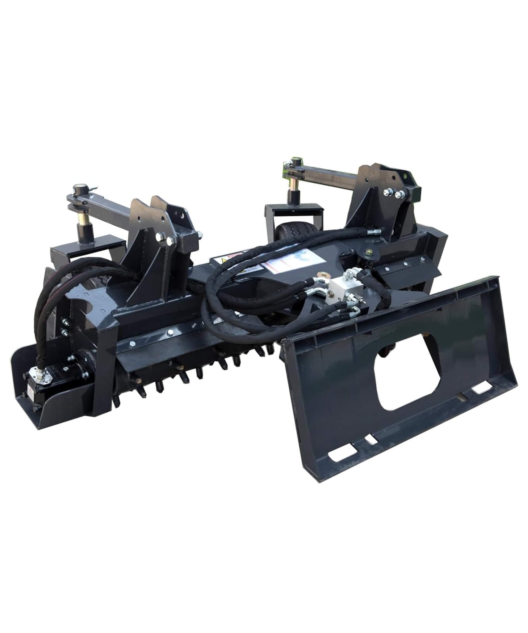 Heavy-Duty 72-Inch Industrial Soil Power Rake Skid Steer Attachment (SAK63905)