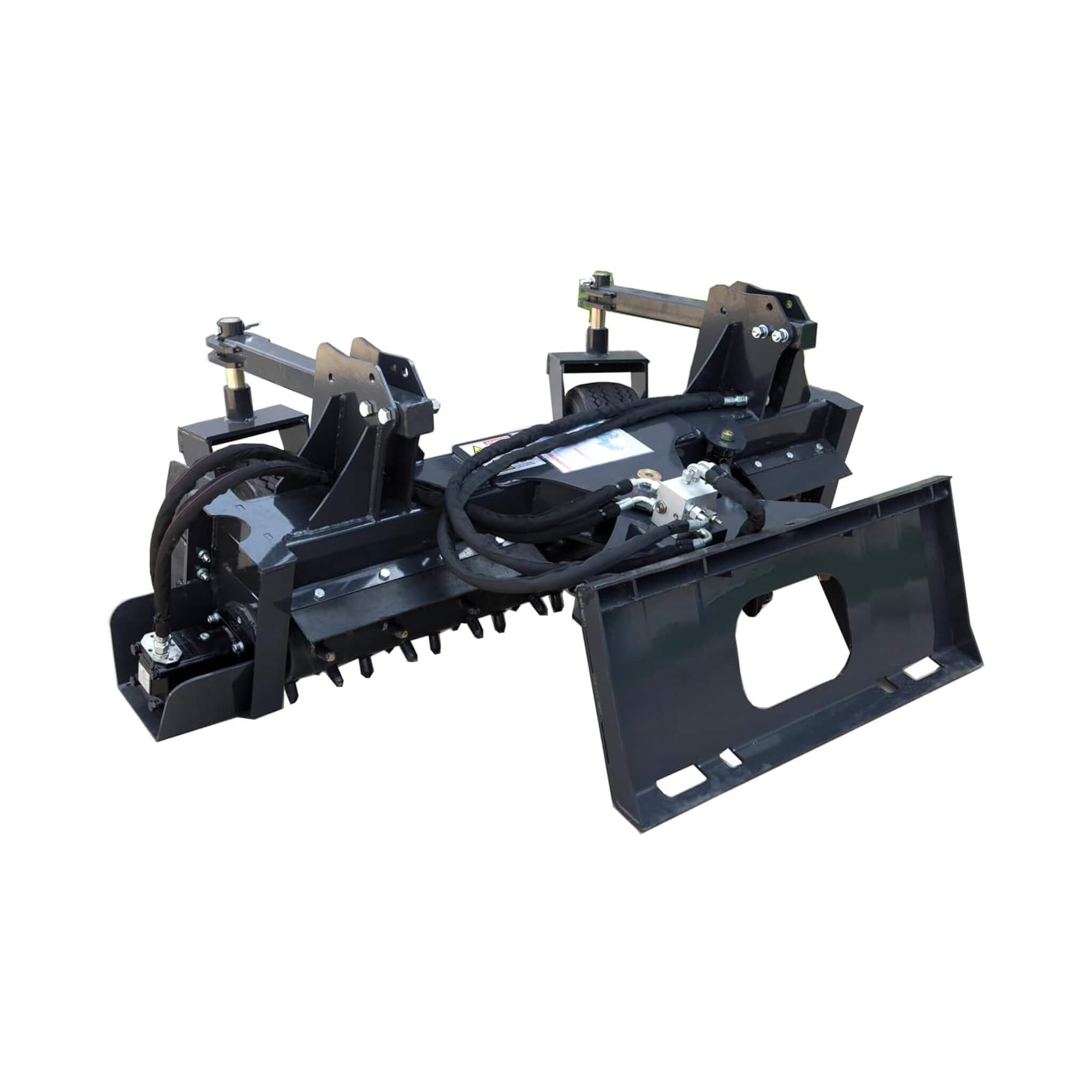 Heavy-Duty 72-Inch Industrial Soil Power Rake Skid Steer Attachment (SAK63905)