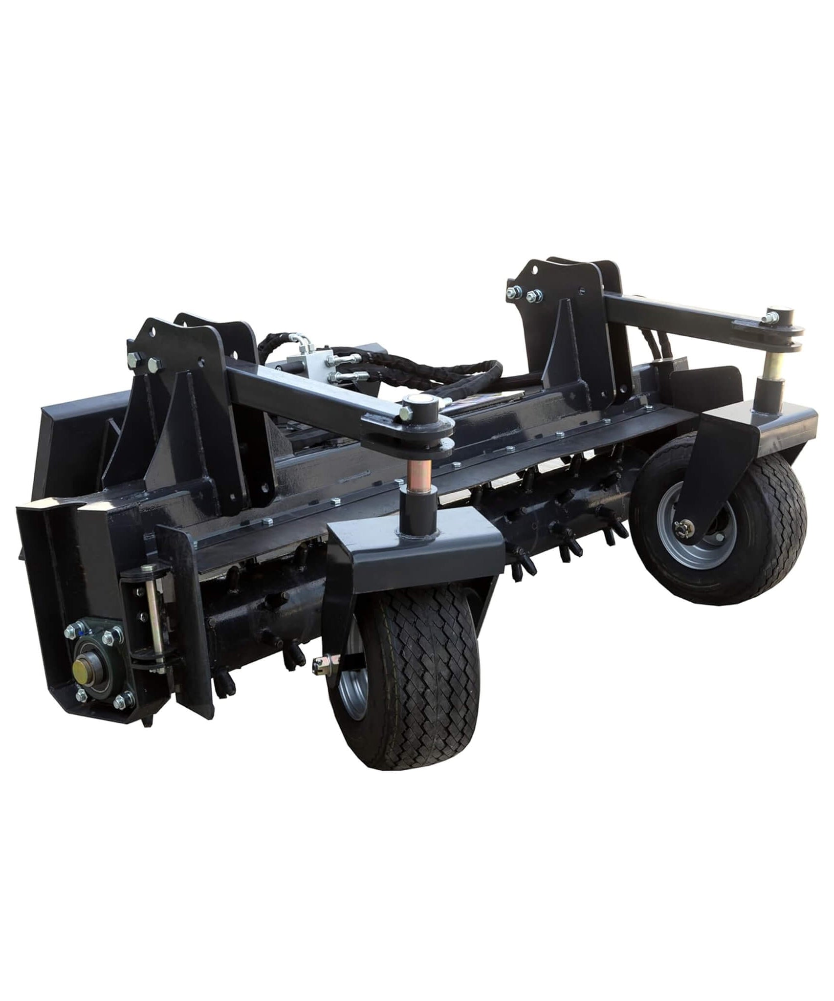 Heavy-Duty 72-Inch Industrial Soil Power Rake Skid Steer Attachment (SAK63905)
