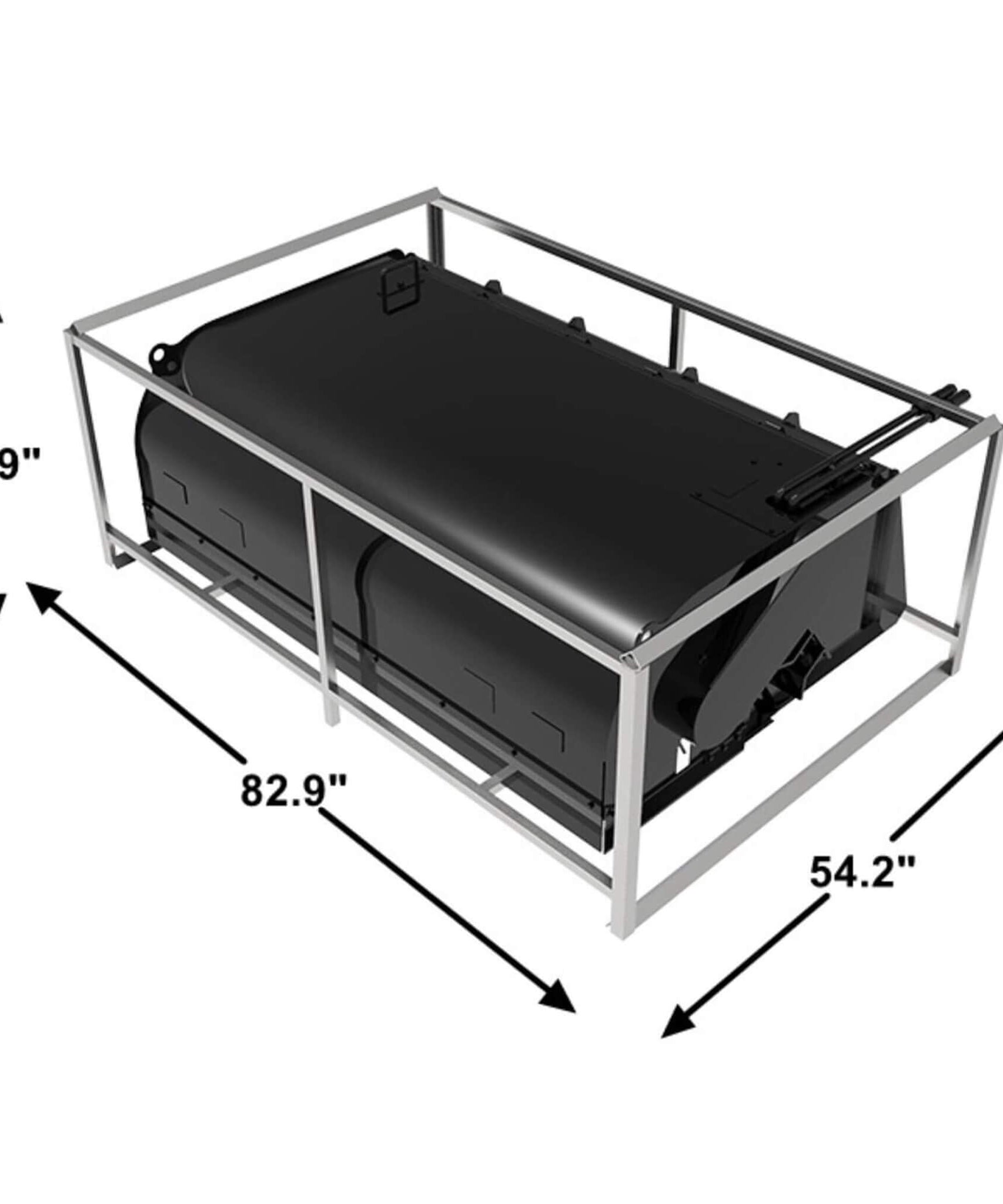 Heavy-Duty 72-Inch Pickup Broom Sweeper Skid Steer Attachment With Universal Quick Attach (SAK92163)