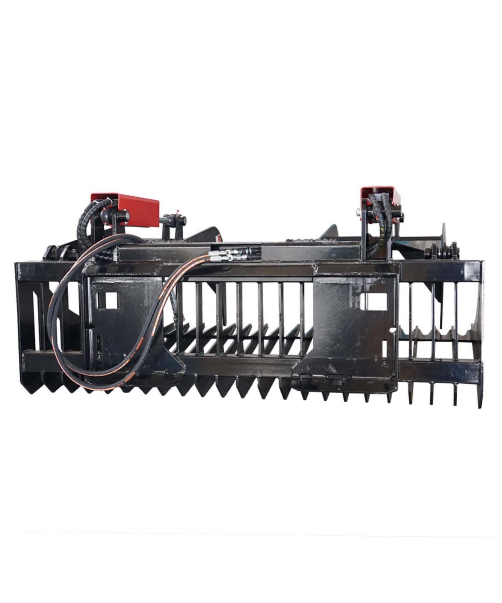 Heavy-Duty 72-Inch Rock Grapple Bucket Skid Steer Attachment With Quick Attach (SAK85019)