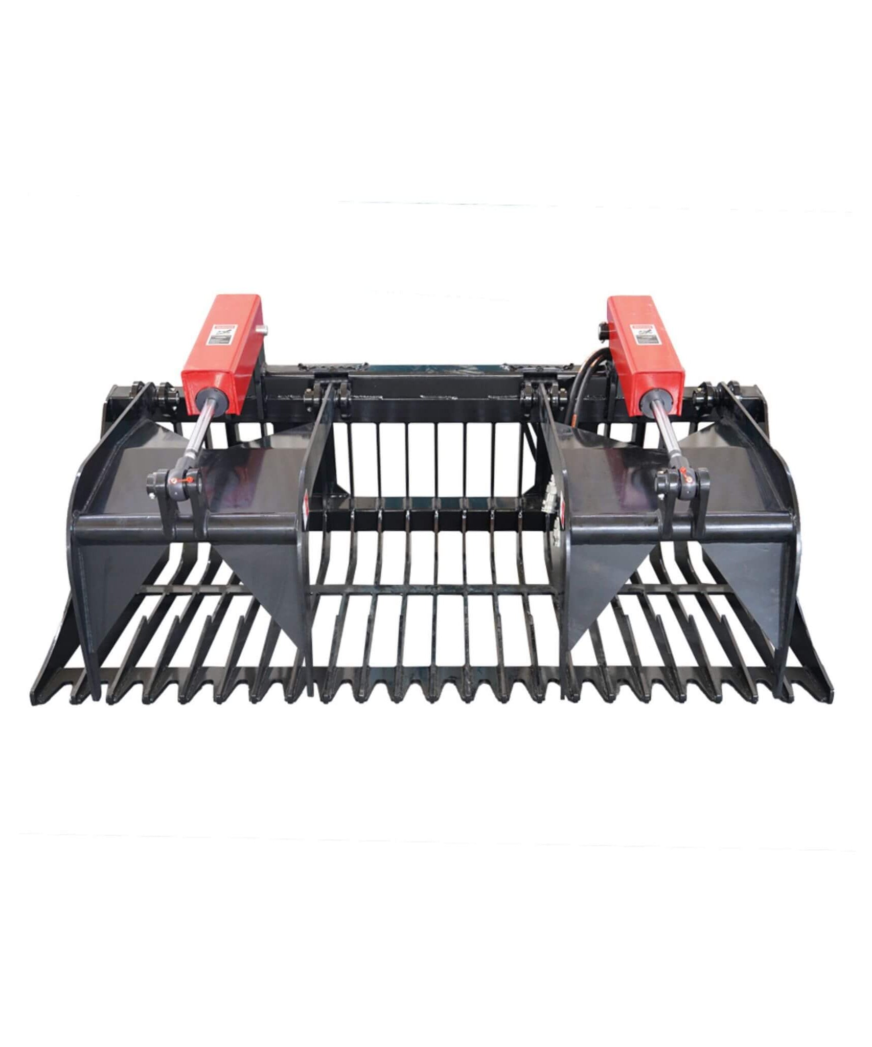Heavy-Duty 72-Inch Rock Grapple Bucket Skid Steer Attachment With Quick Attach (SAK85019)
