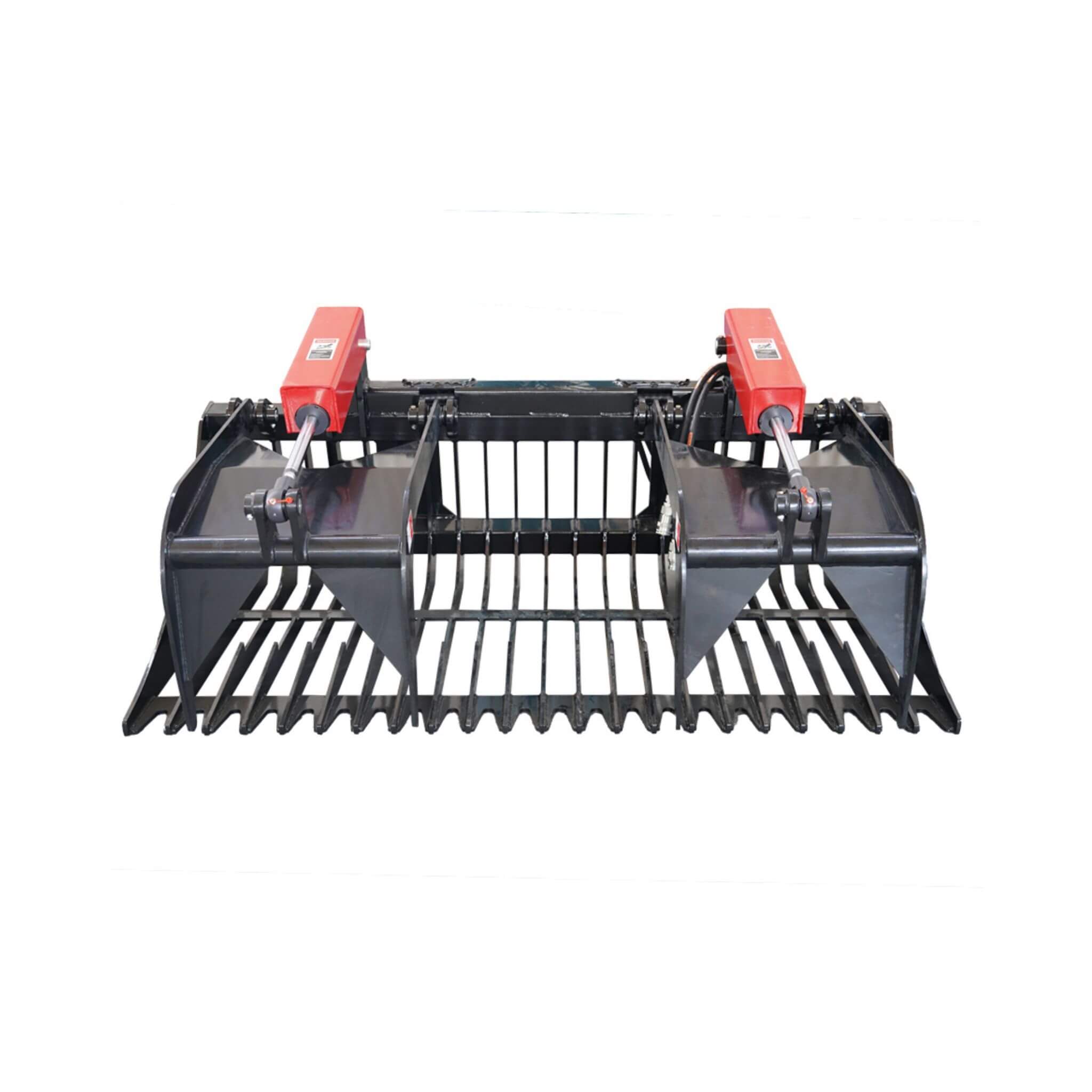 Heavy-Duty 72-Inch Rock Grapple Bucket Skid Steer Attachment With Quick Attach (SAK85019)