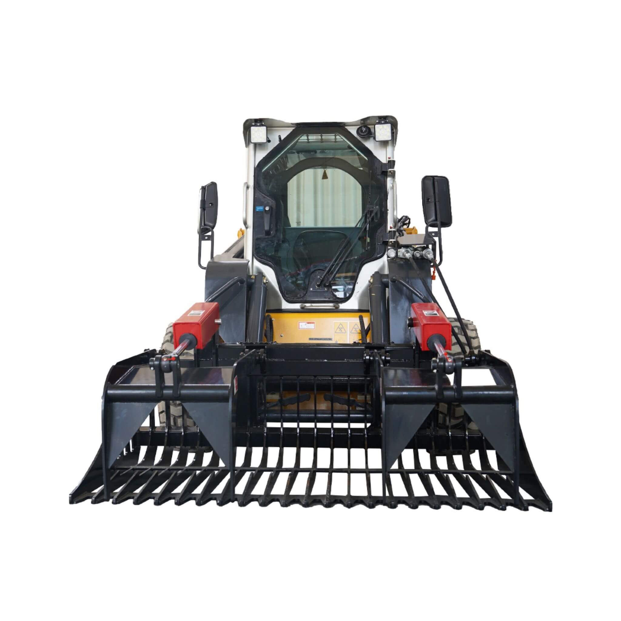 Heavy-Duty 72-Inch Rock Grapple Bucket Skid Steer Attachment With Quick Attach (SAK85019)