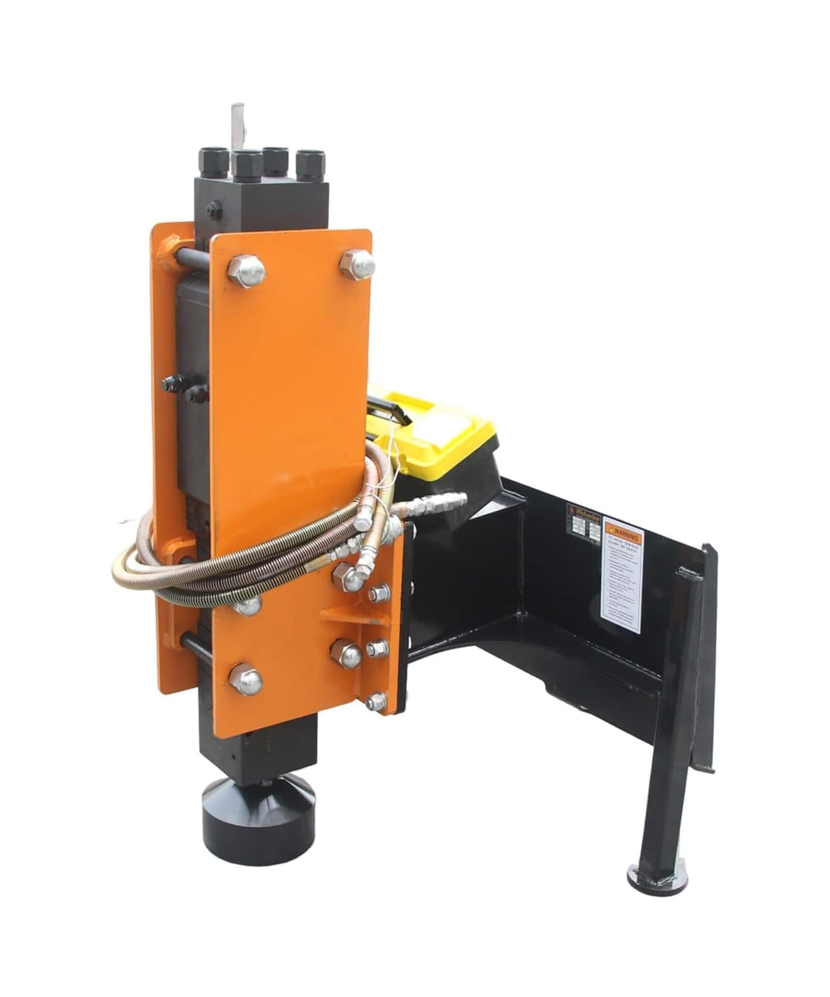 Heavy-Duty 750 FT-LB Hydraulic Skid Steer Pile Hammer Attachment (SAK59134)