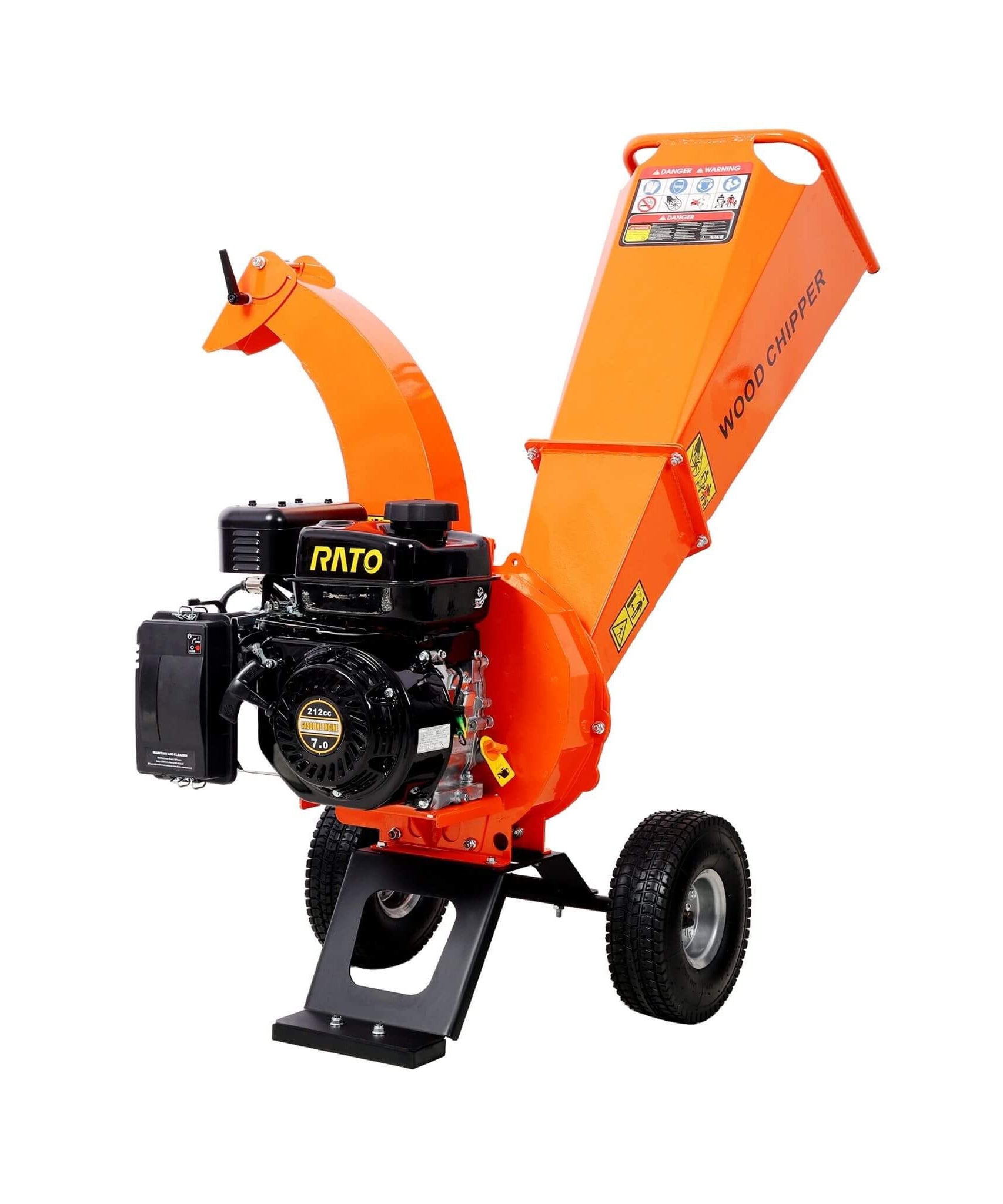 Heavy-Duty 7HP 212CC Gas Wood Chipper Shredder Mulcher (SAK59184)