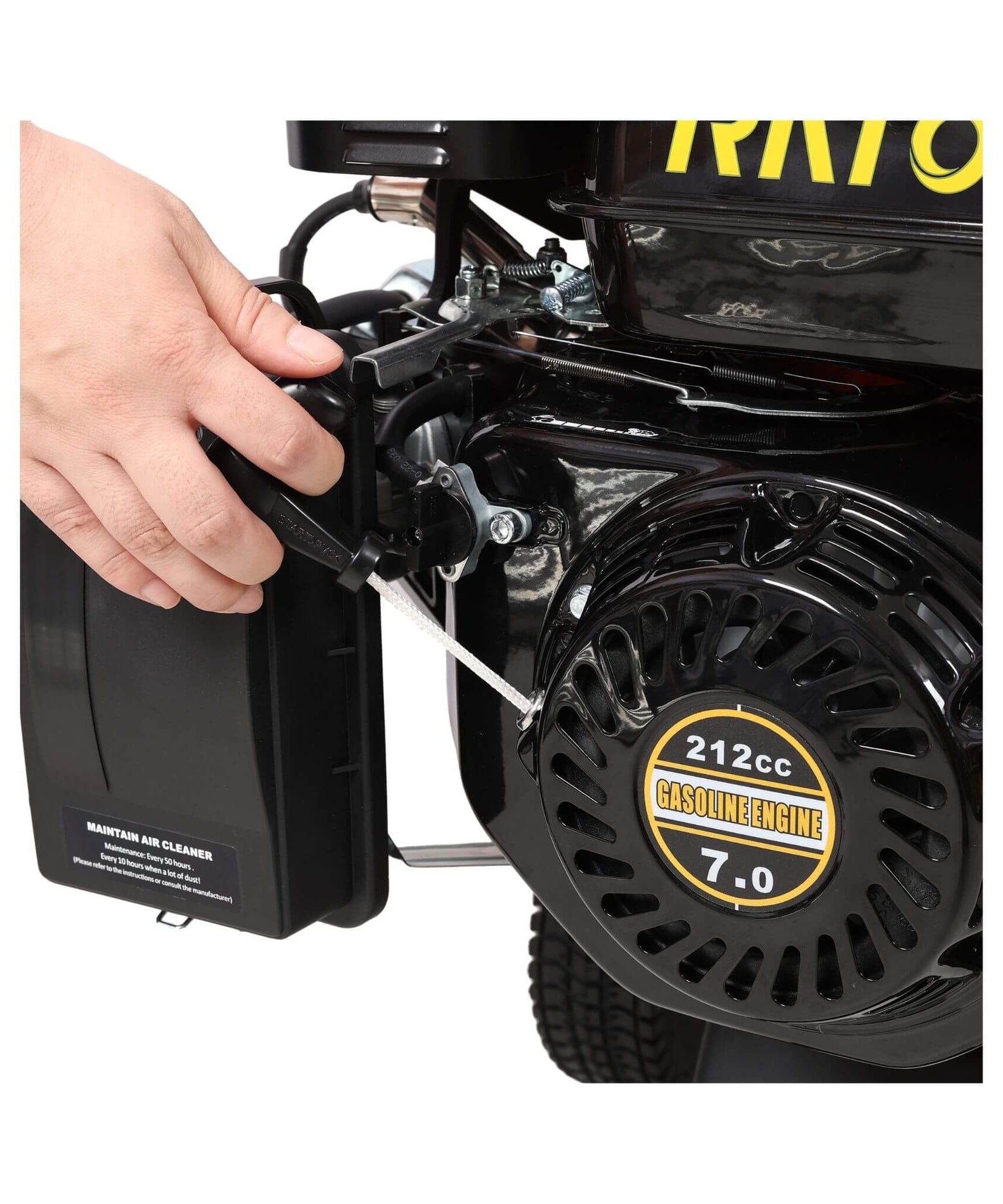 Heavy-Duty 7HP 212CC Gas Wood Chipper Shredder Mulcher (SAK59184)