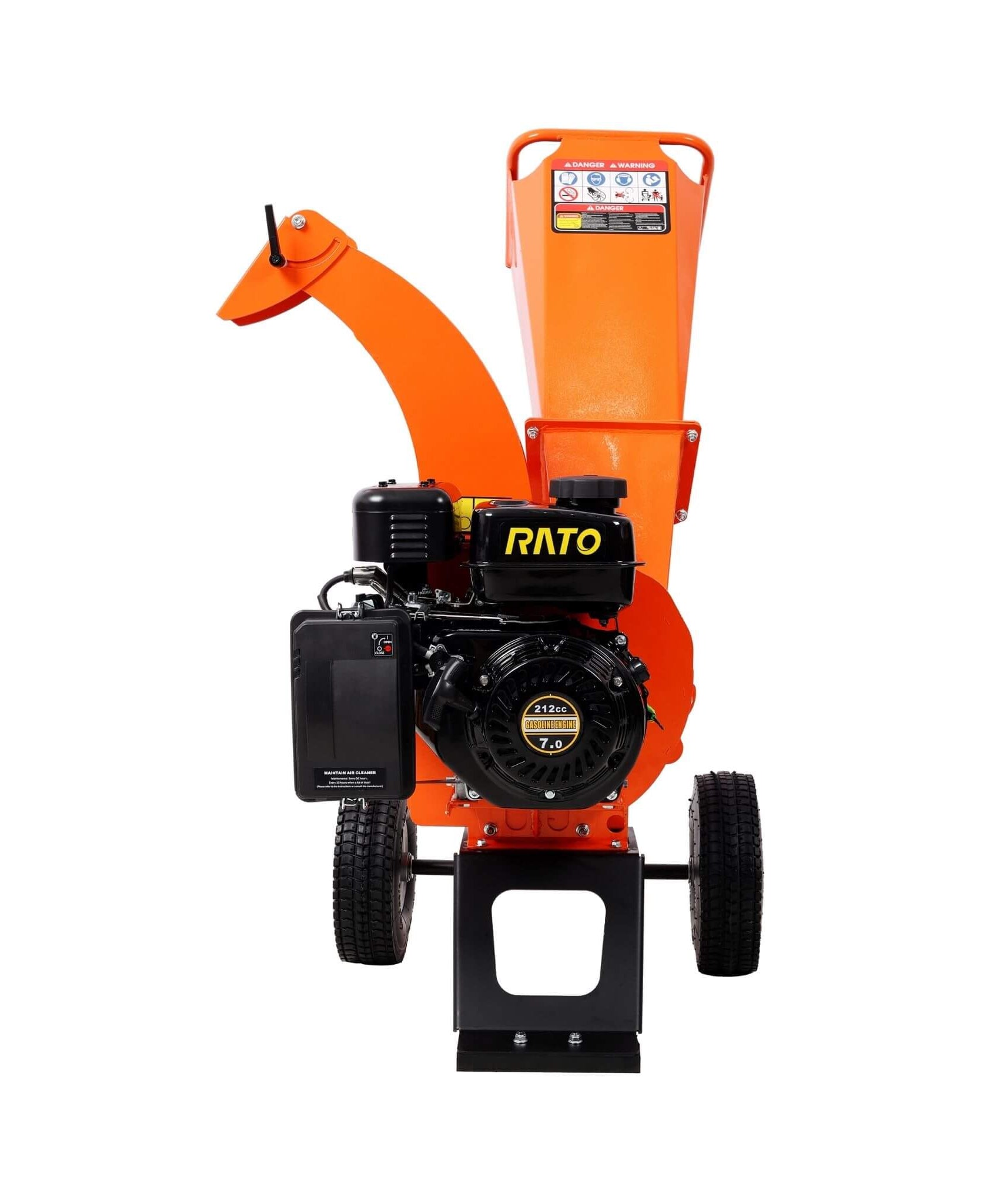 Heavy-Duty 7HP 212CC Gas Wood Chipper Shredder Mulcher (SAK59184)