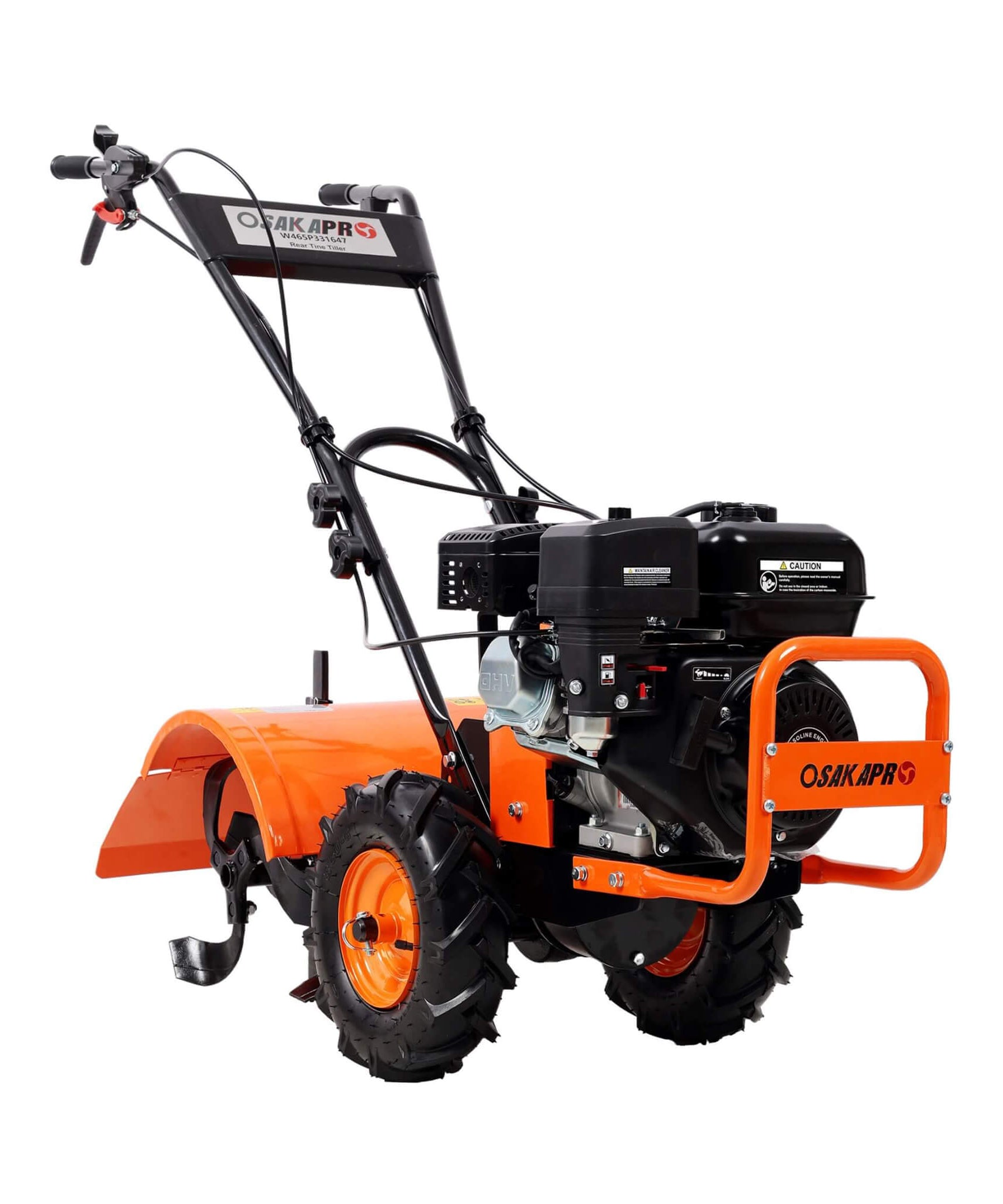 Heavy-Duty 7HP 212CC 20-Inch Rear Tine Power Tiller Gas Engine Garden Cultivator (SAK83179)