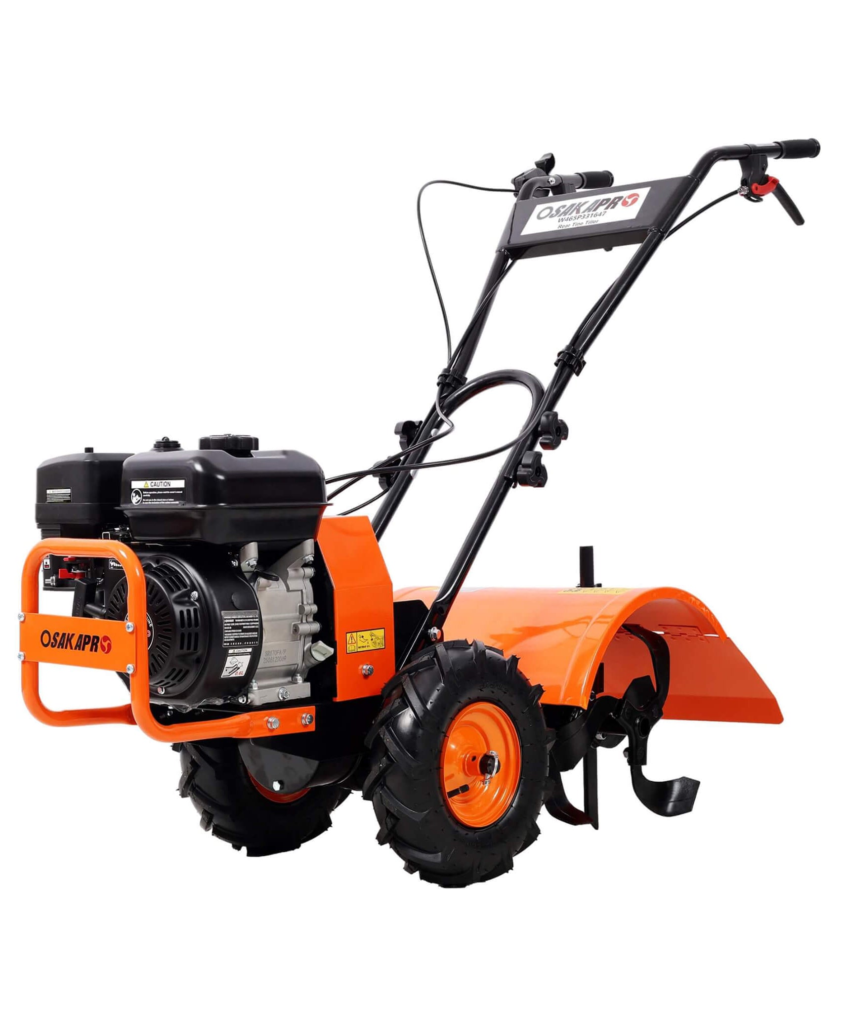 Heavy-Duty 7HP 212CC 20-Inch Rear Tine Power Tiller Gas Engine Garden Cultivator (SAK83179)