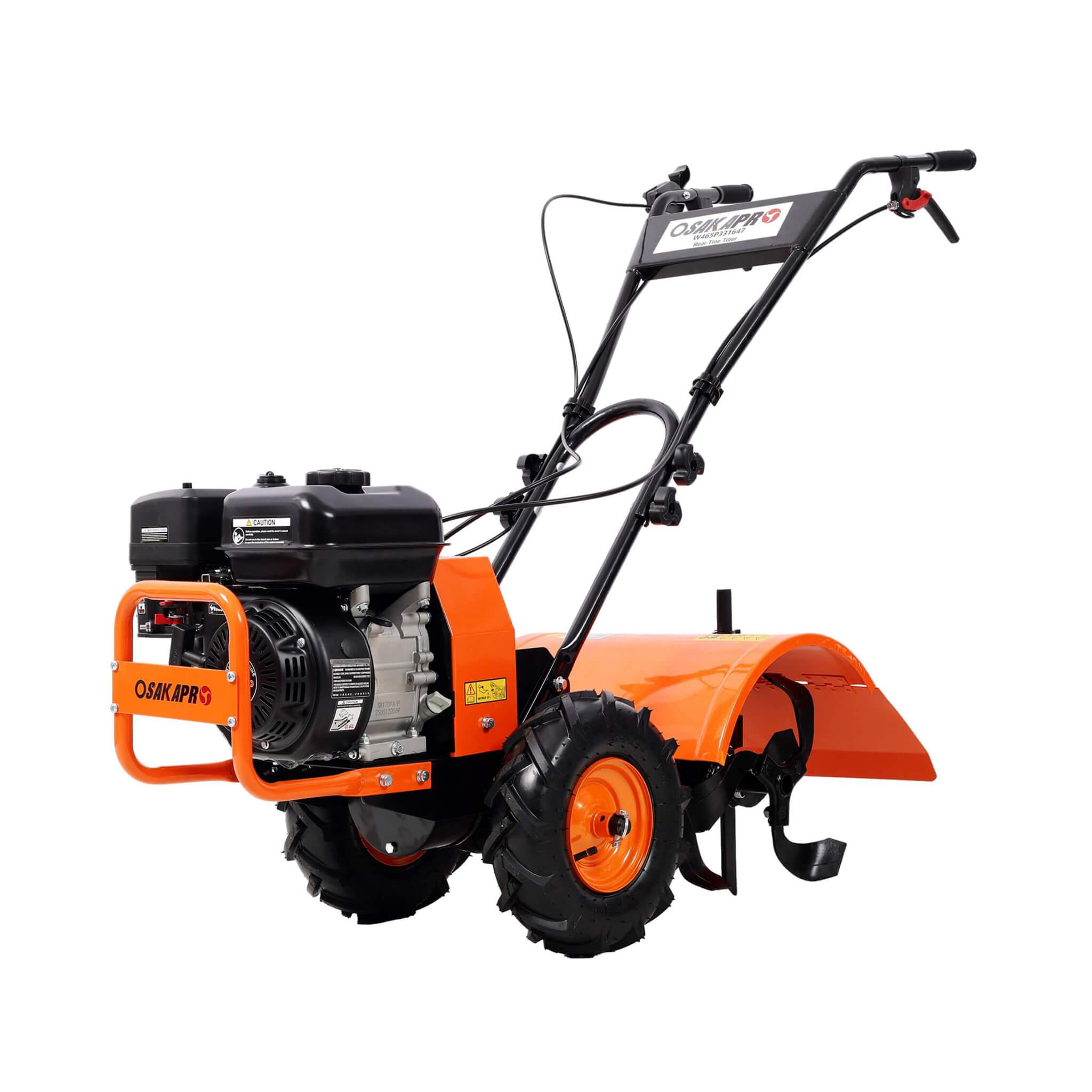 Heavy-Duty 7HP 212CC 20-Inch Rear Tine Power Tiller Gas Engine Garden Cultivator (SAK83179)
