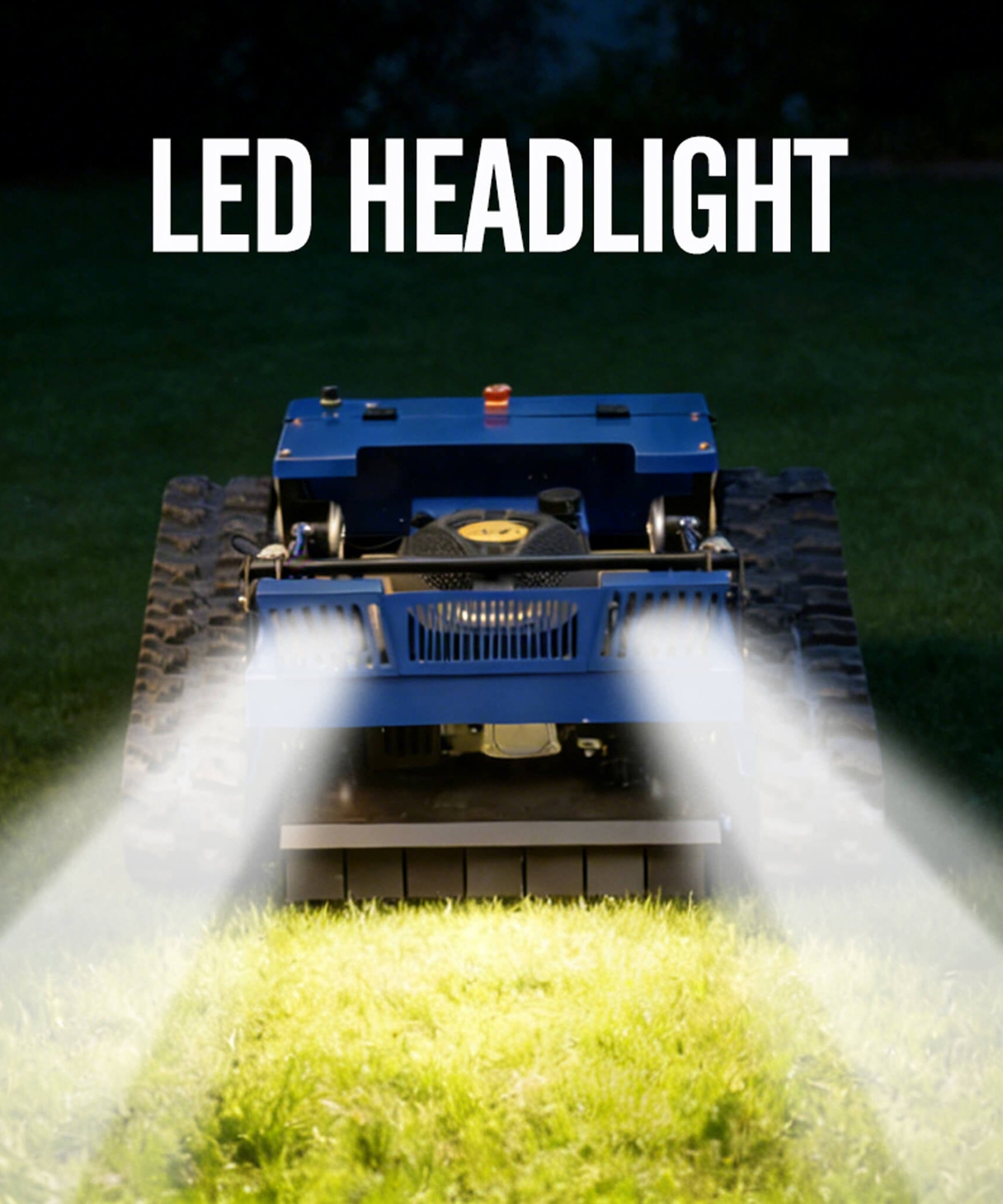 Heavy-Duty 7HP Commercial Remote-Controlled Tracked Gasoline Lawn Mower (SAK94270)