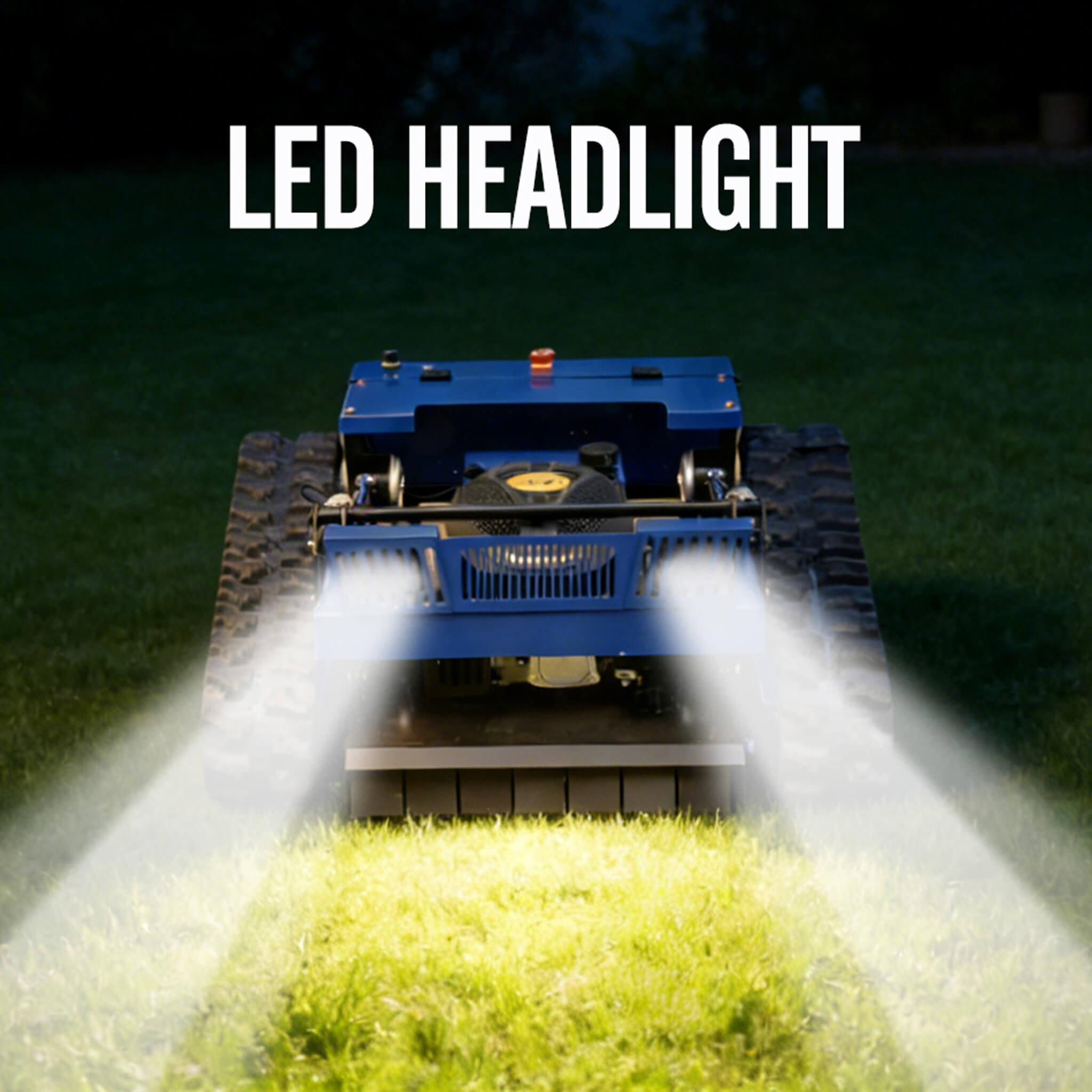 Heavy-Duty 7HP Commercial Remote-Controlled Tracked Gasoline Lawn Mower (SAK94270)