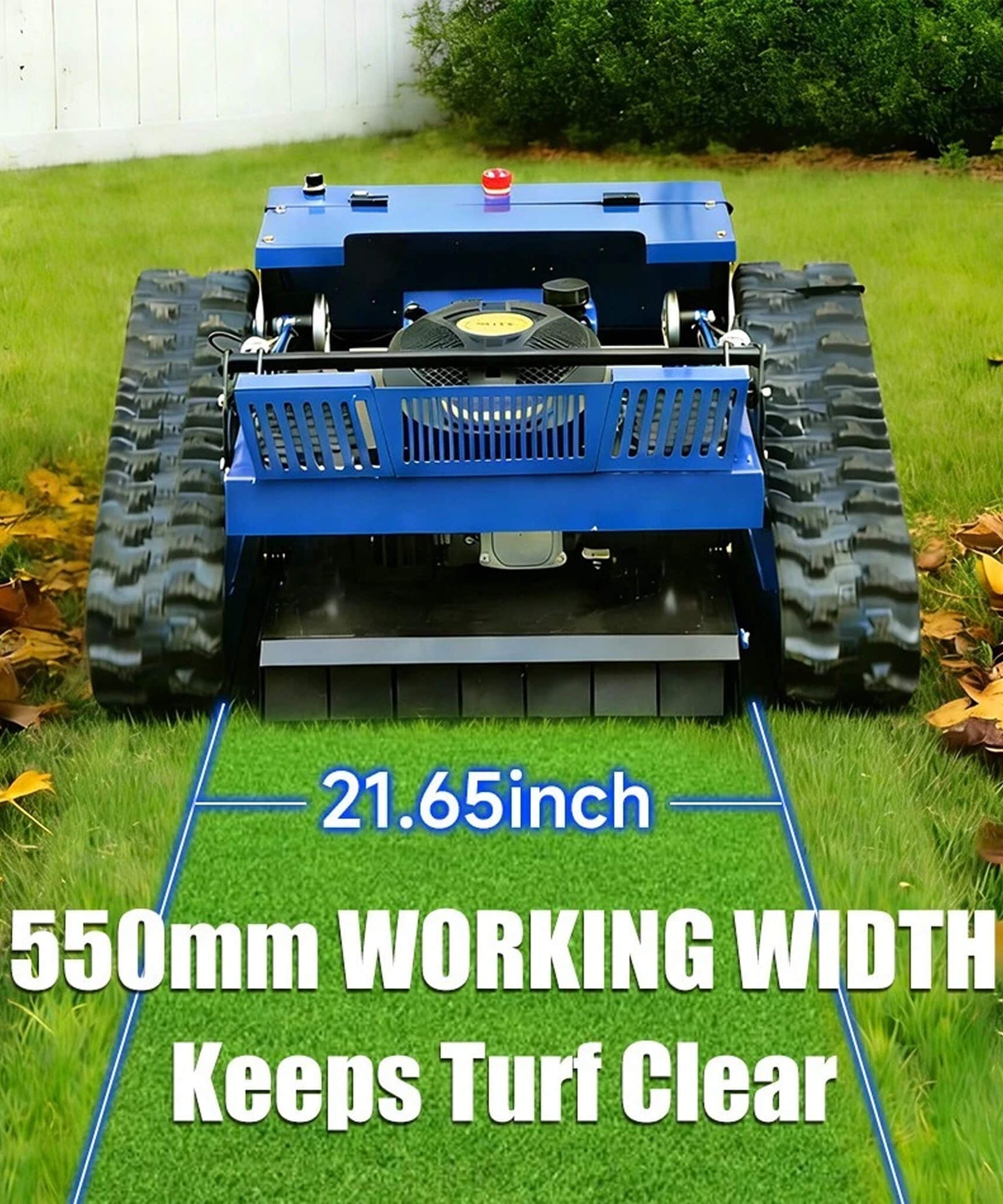 Heavy-Duty 7HP Commercial Remote-Controlled Tracked Gasoline Lawn Mower (SAK94270)