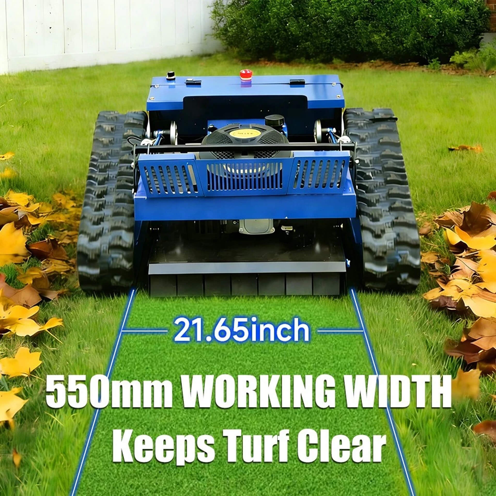 Heavy-Duty 7HP Commercial Remote-Controlled Tracked Gasoline Lawn Mower (SAK94270)