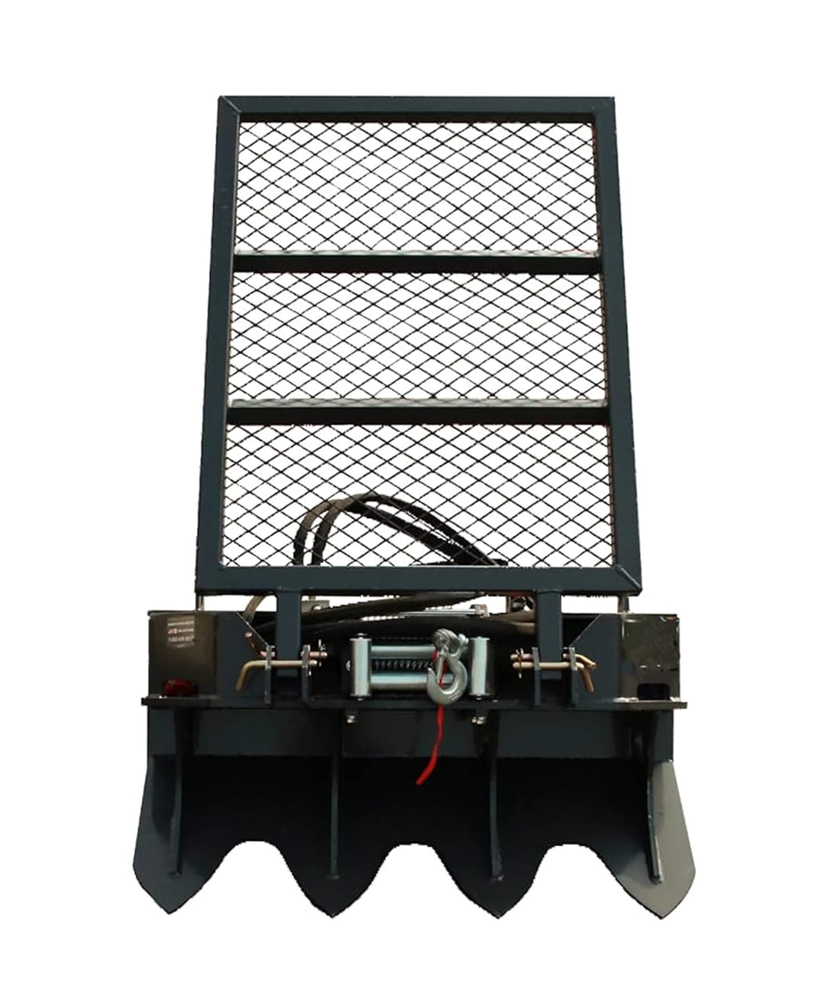 Heavy-Duty 7.5T Forestry Logging Winch Skid Steer Attachment With 100FT Steel Cable (SAK63902)