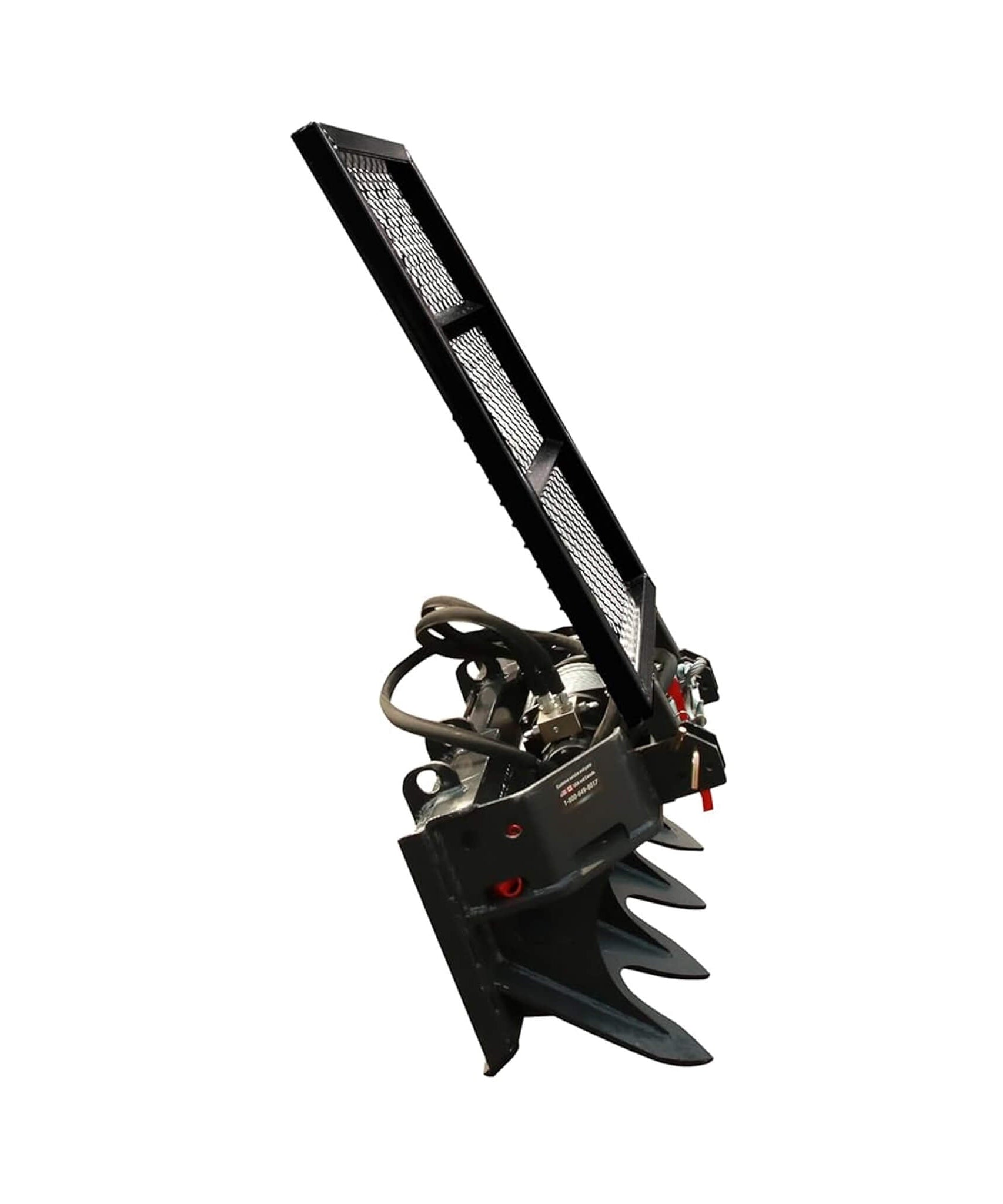 Heavy-Duty 7.5T Forestry Logging Winch Skid Steer Attachment With 100FT Steel Cable (SAK63902)