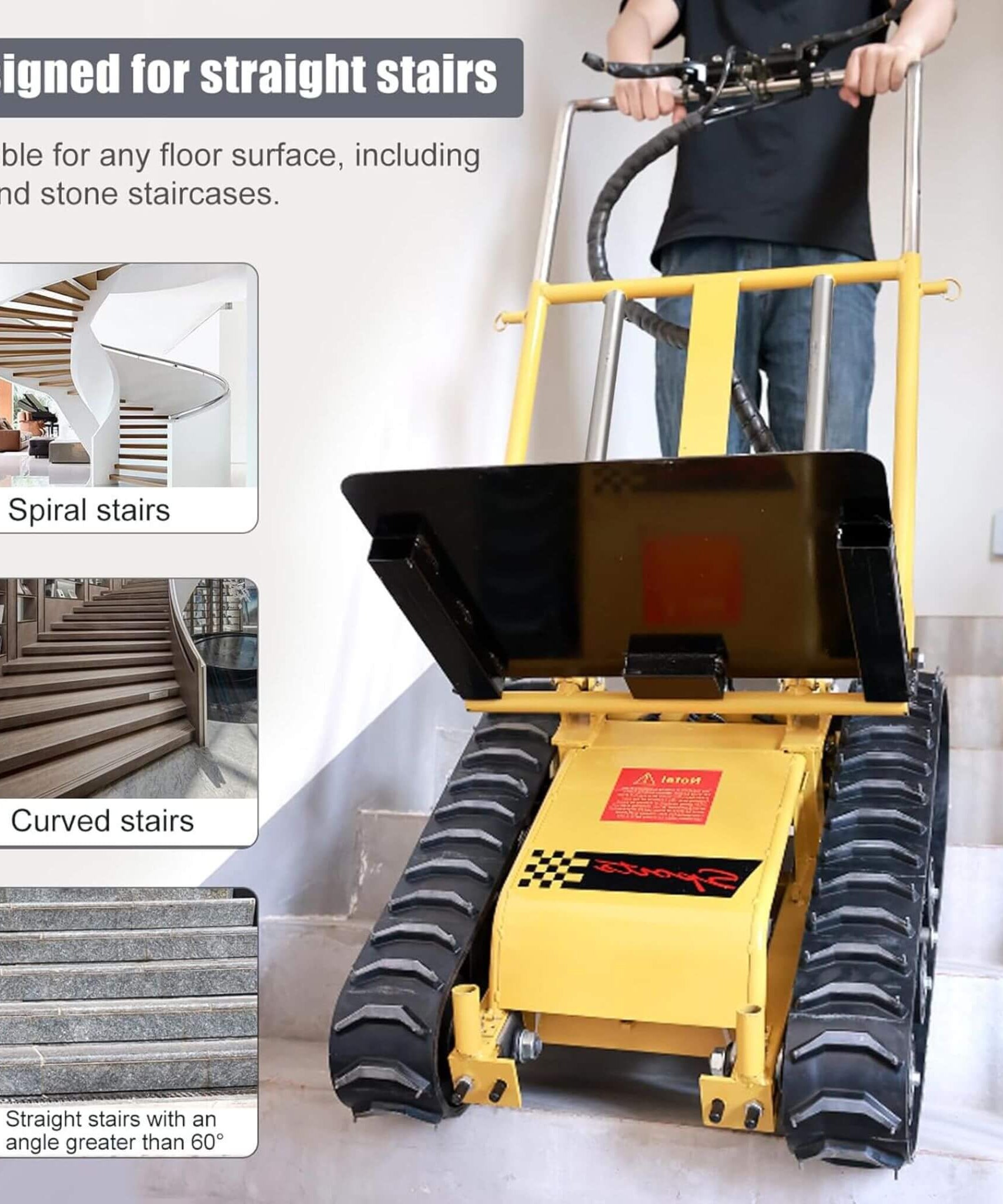 Heavy-Duty 880 LBS Foldable Electric Stair Climbing Dolly Hand Trucks (SAK31497)