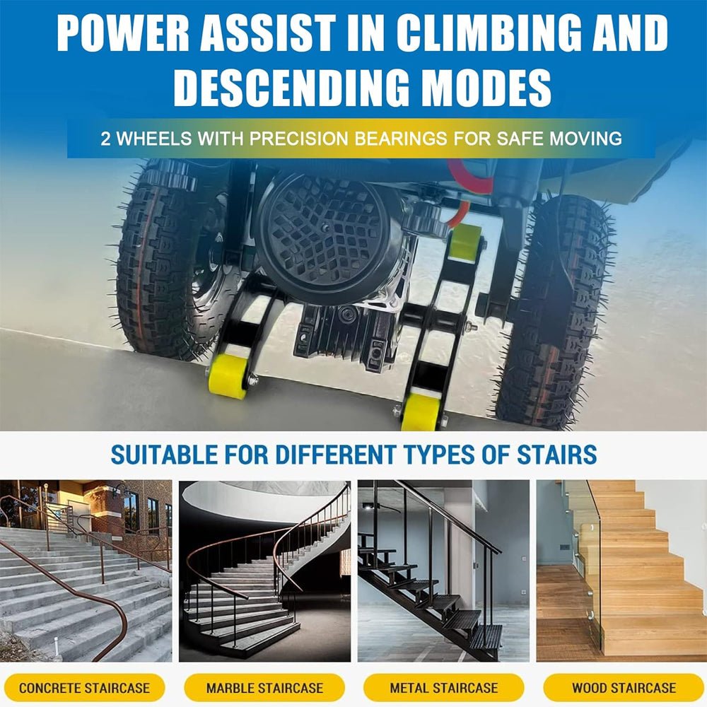 Heavy-Duty 880LBS Electric Motorized Stair Climbing Hand Truck Dolly (SAK72821)