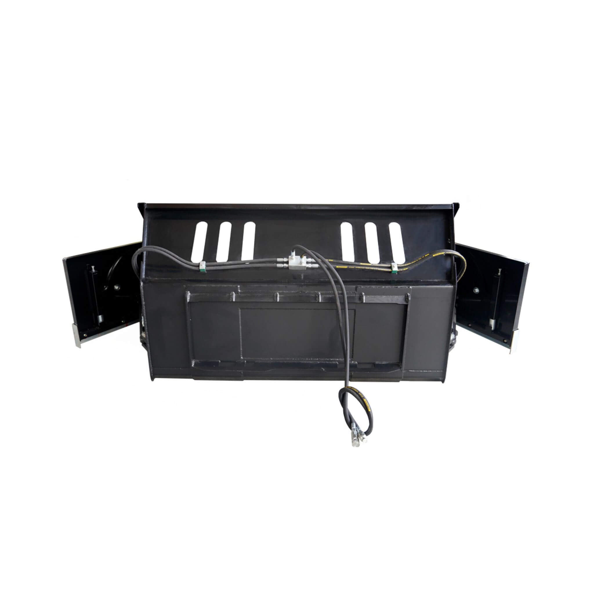 Heavy-Duty 89-Inch Snow Bucket Skid Steer Attachment With Swing Doors (SAK48371)