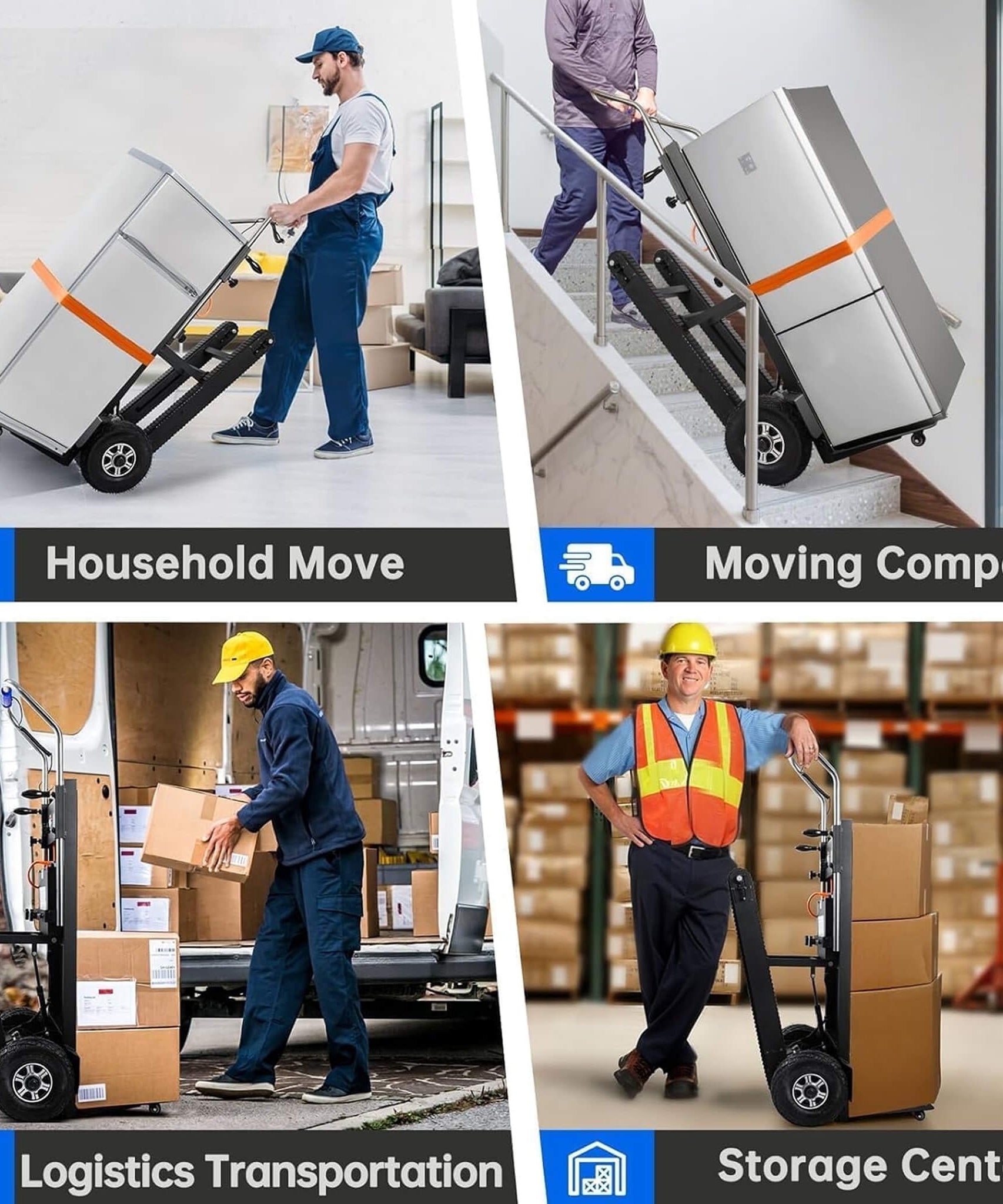 Heavy-Duty 900LBS Electric Motorized Stair Climbing Dolly (SAK75803)