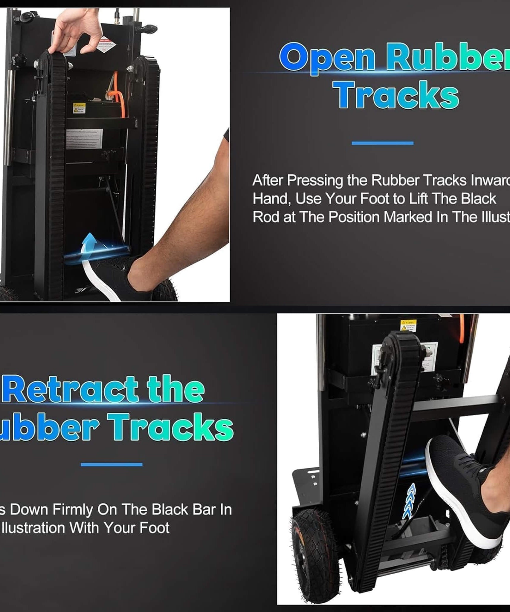 Heavy-Duty 900LBS Electric Motorized Stair Climbing Dolly (SAK75803)