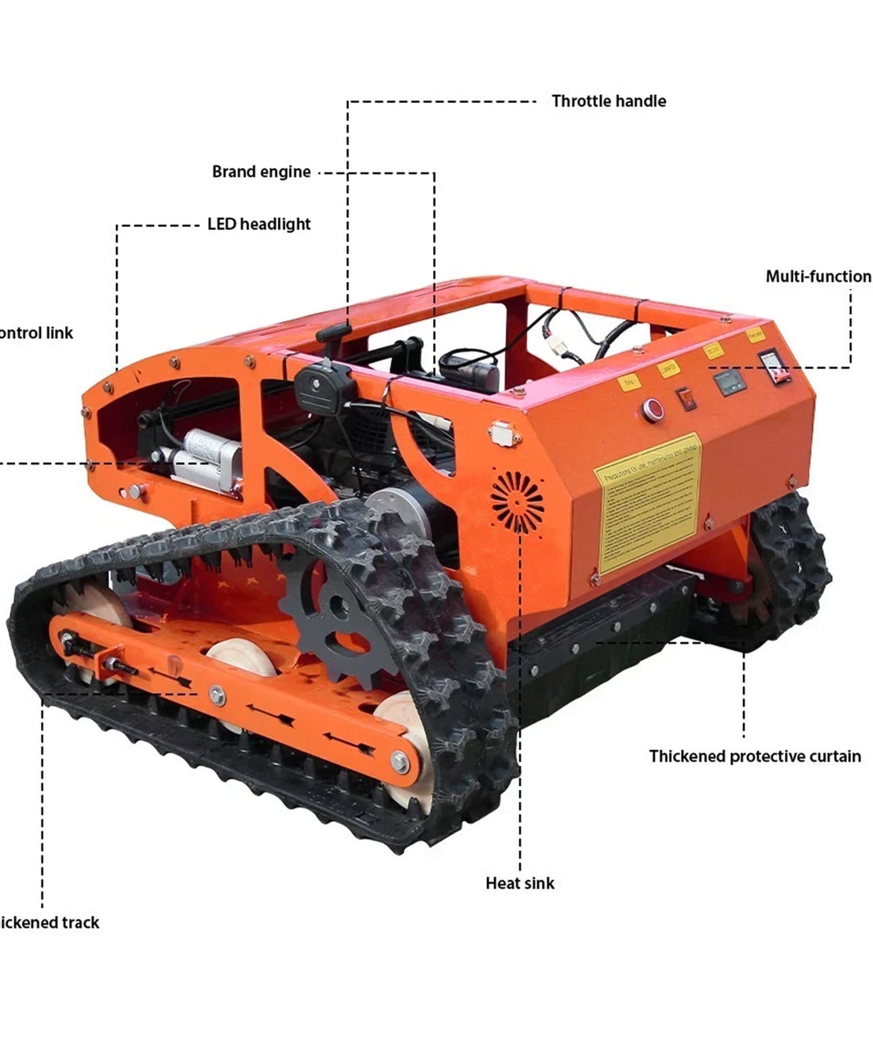 Heavy-Duty 9HP Commercial Remote-Controlled Gasoline-Powered Mower (SAK92146)