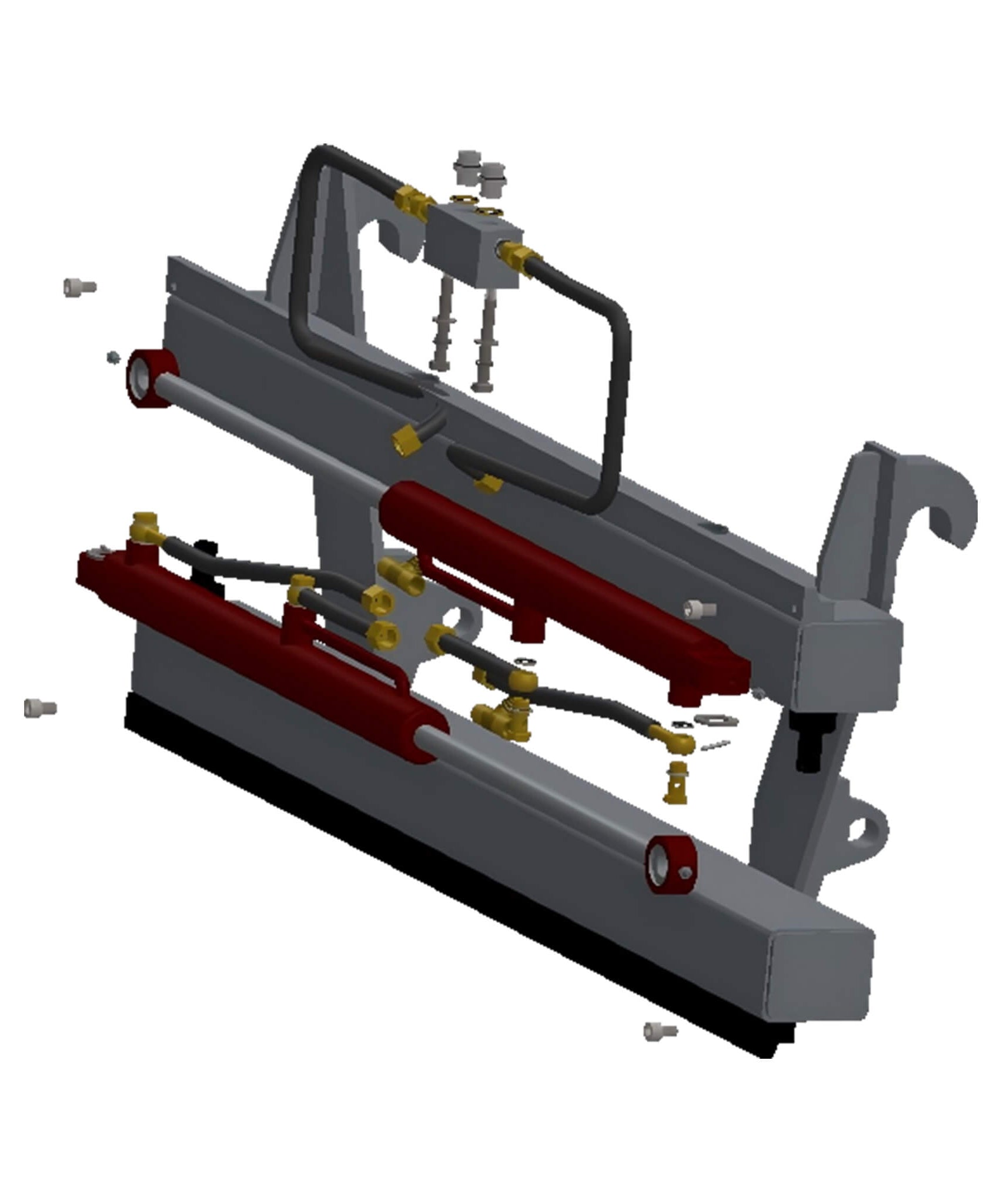 Heavy-Duty Adjustable Fork Carriage Skid Steer Attachment (SAK15904)