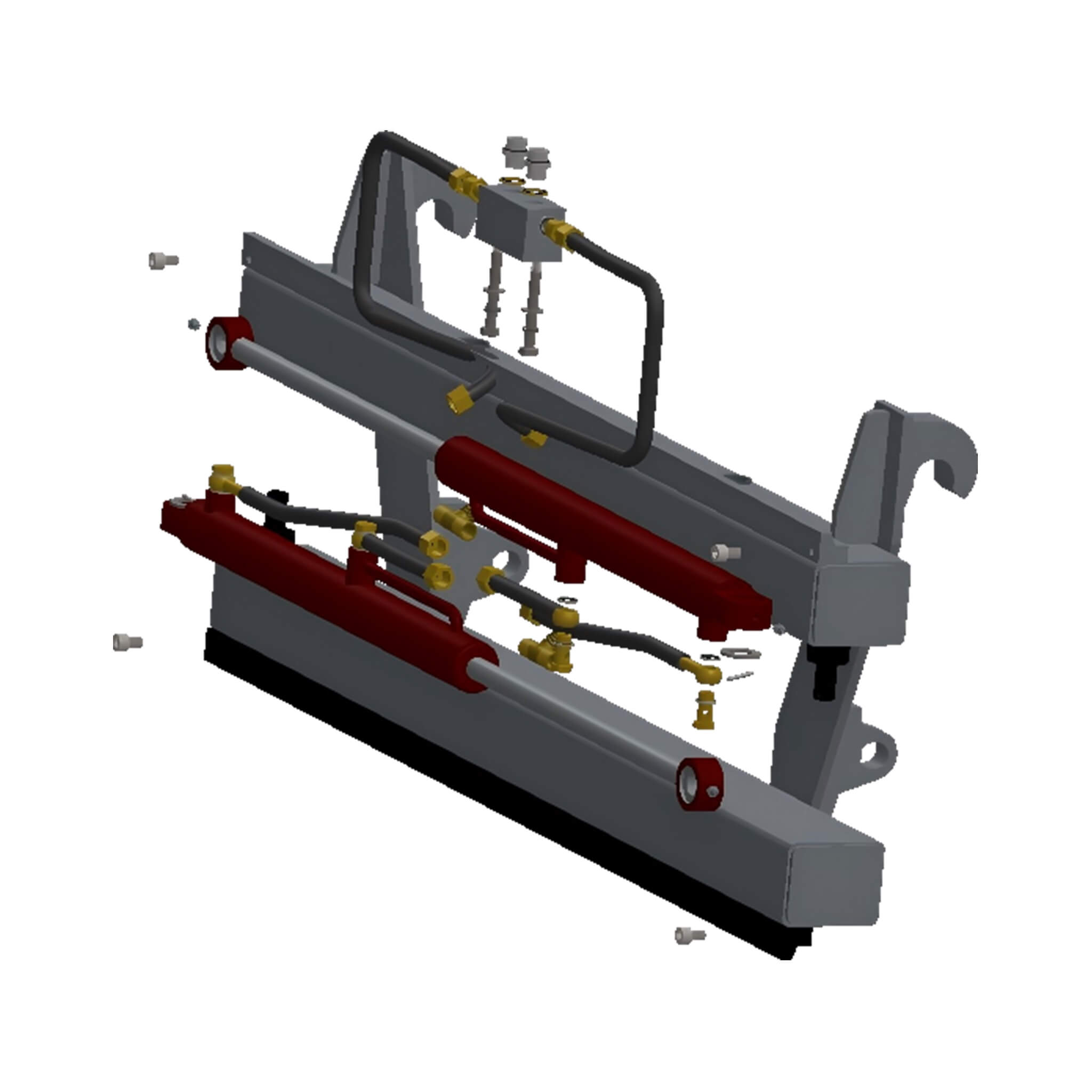 Heavy-Duty Adjustable Fork Carriage Skid Steer Attachment (SAK15904)