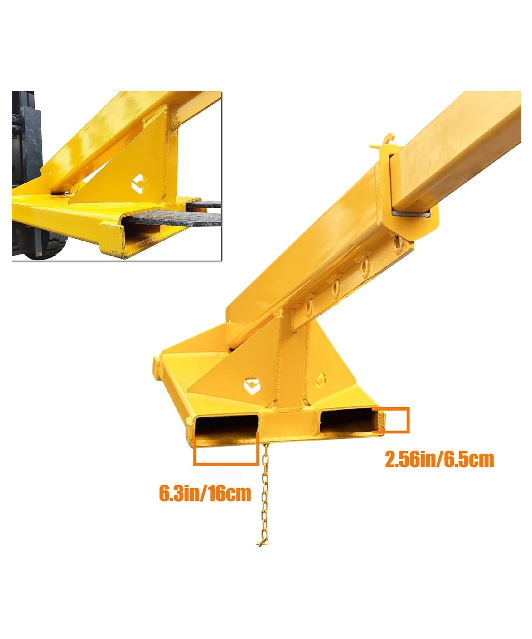 Heavy-Duty Adjustable Telescopic Forklift Jib Boom Crane (SAK36581)
