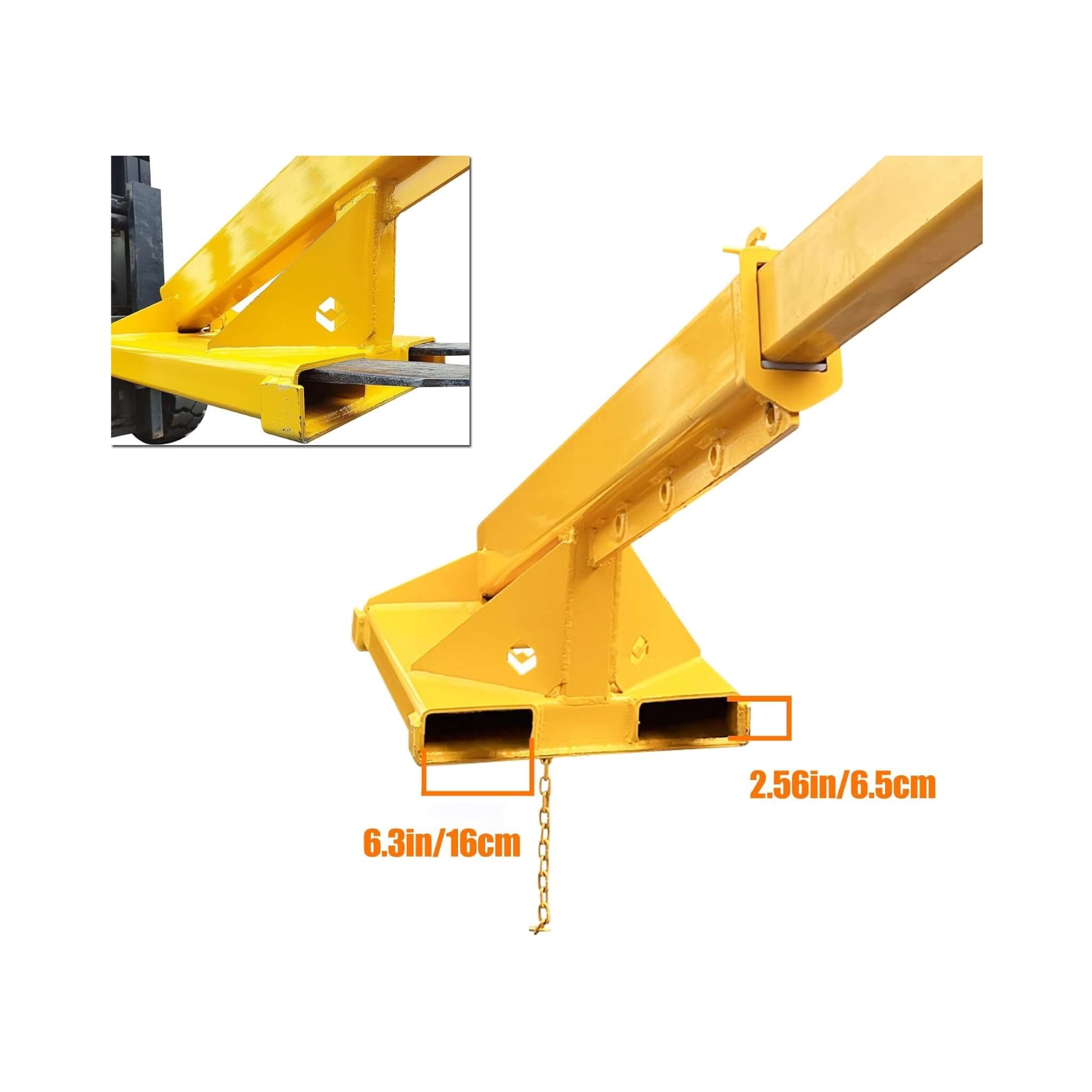 Heavy-Duty Adjustable Telescopic Forklift Jib Boom Crane (SAK36581)