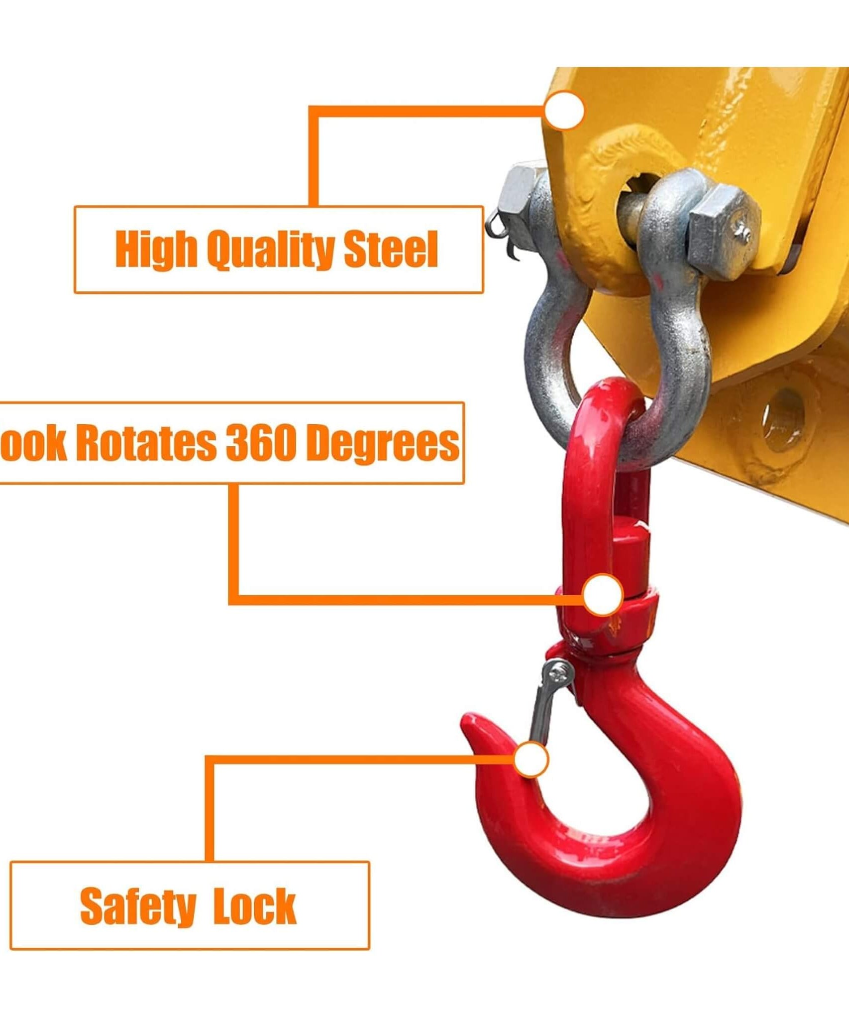 Heavy-Duty Adjustable Telescopic Forklift Jib Boom Crane (SAK36581)
