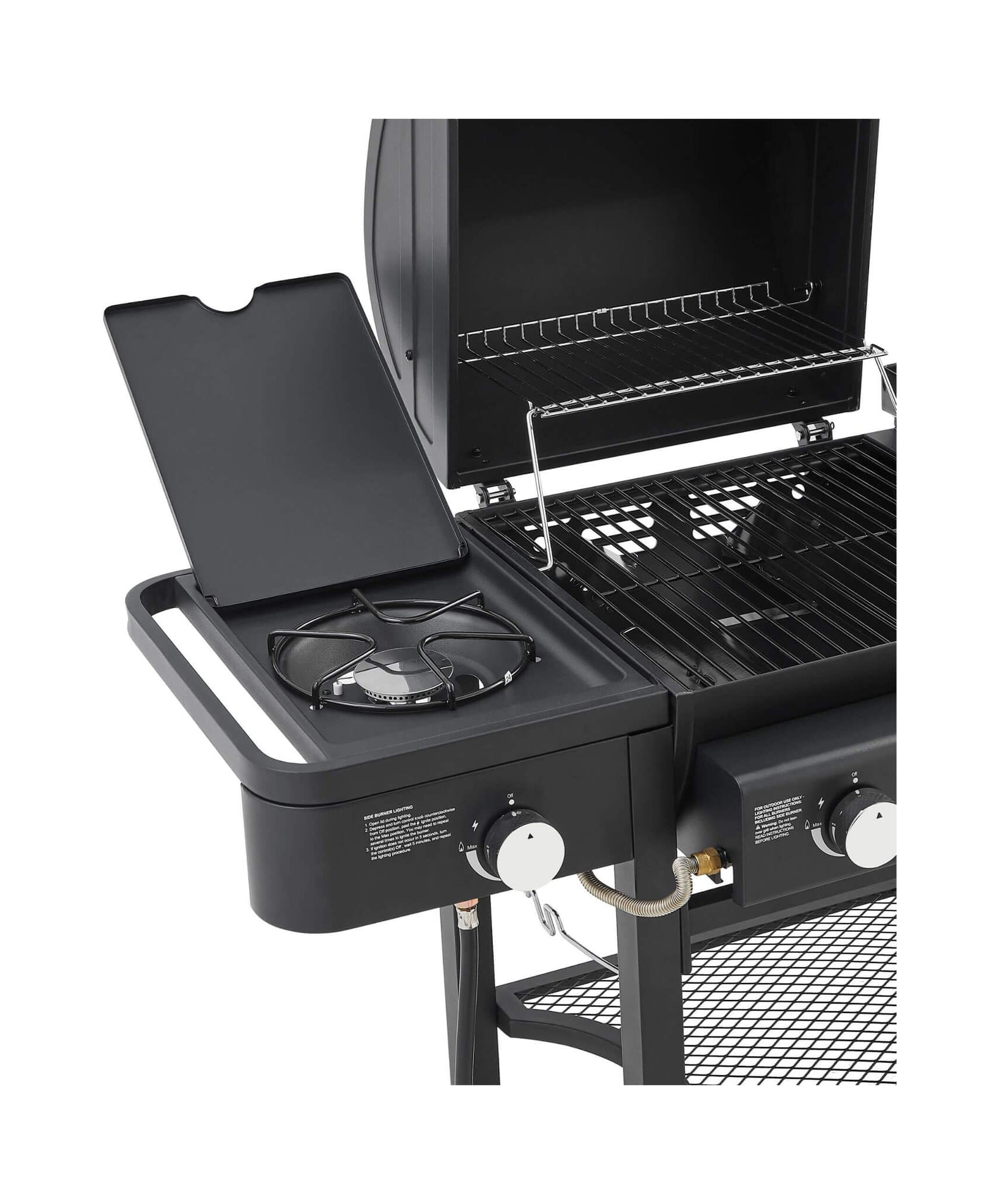 Castelle Flame Heavy-Duty All-In-One Outdoor 5-Burner 56K BTU Liquid Propane Grill (SAK57124)