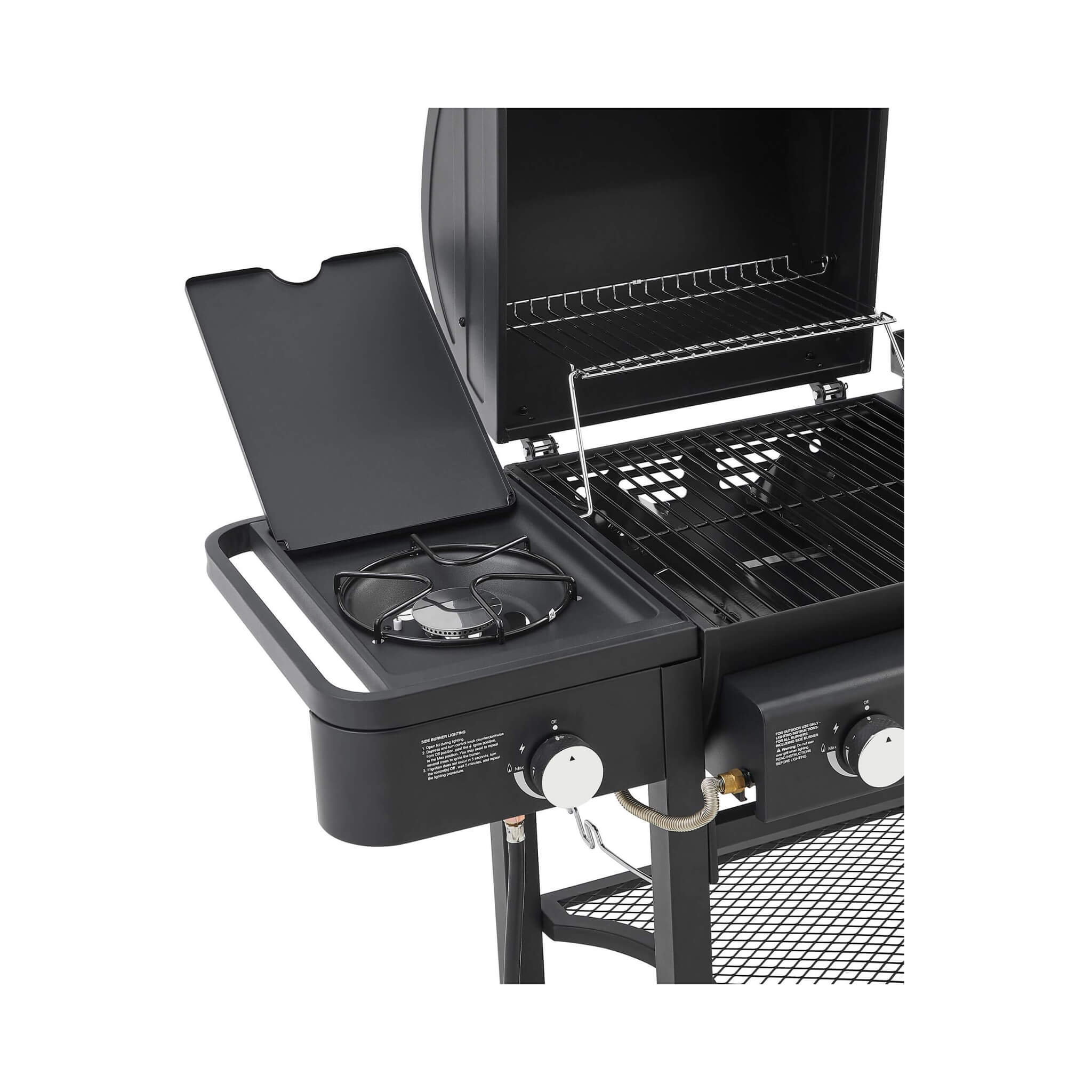 Castelle Flame Heavy-Duty All-In-One Outdoor 5-Burner 56K BTU Liquid Propane Grill (SAK57124)