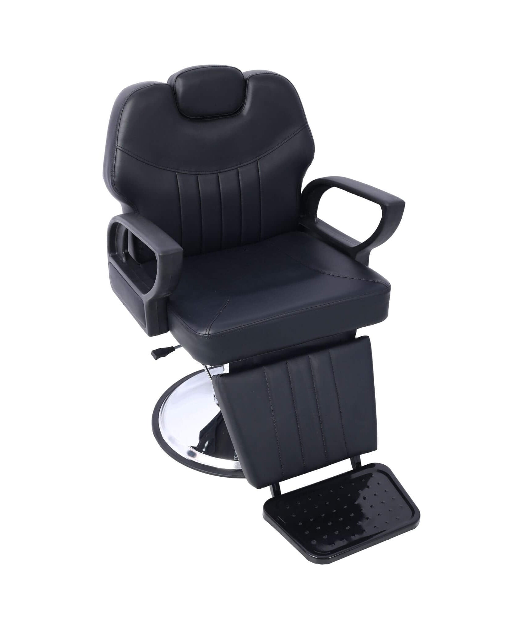 Heavy-Duty Extra-Wide PU Leather Hydraulic Reclining Barber Chair (SAK74613)