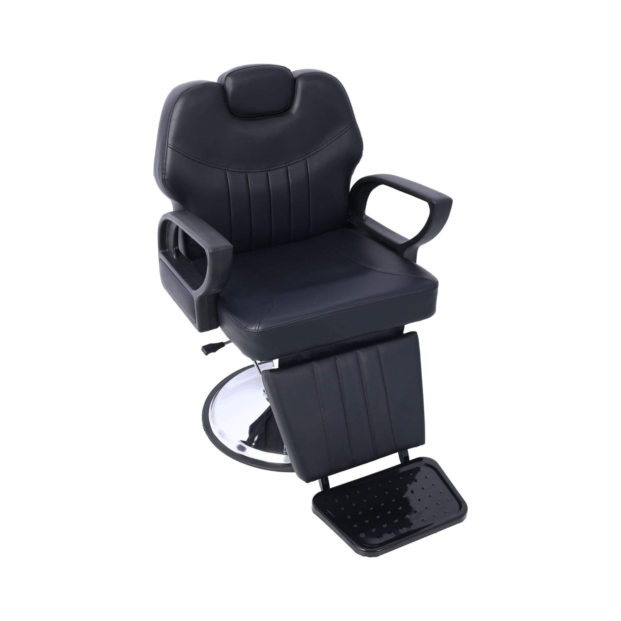 Heavy-Duty Extra-Wide PU Leather Hydraulic Reclining Barber Chair (SAK74613)