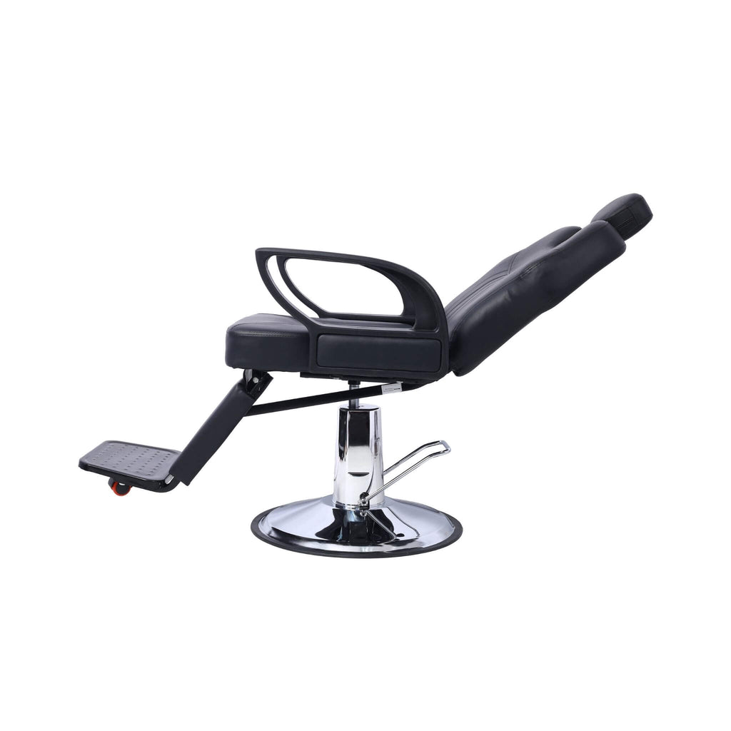 Heavy-Duty Extra-Wide PU Leather Hydraulic Reclining Barber Chair (SAK74613)