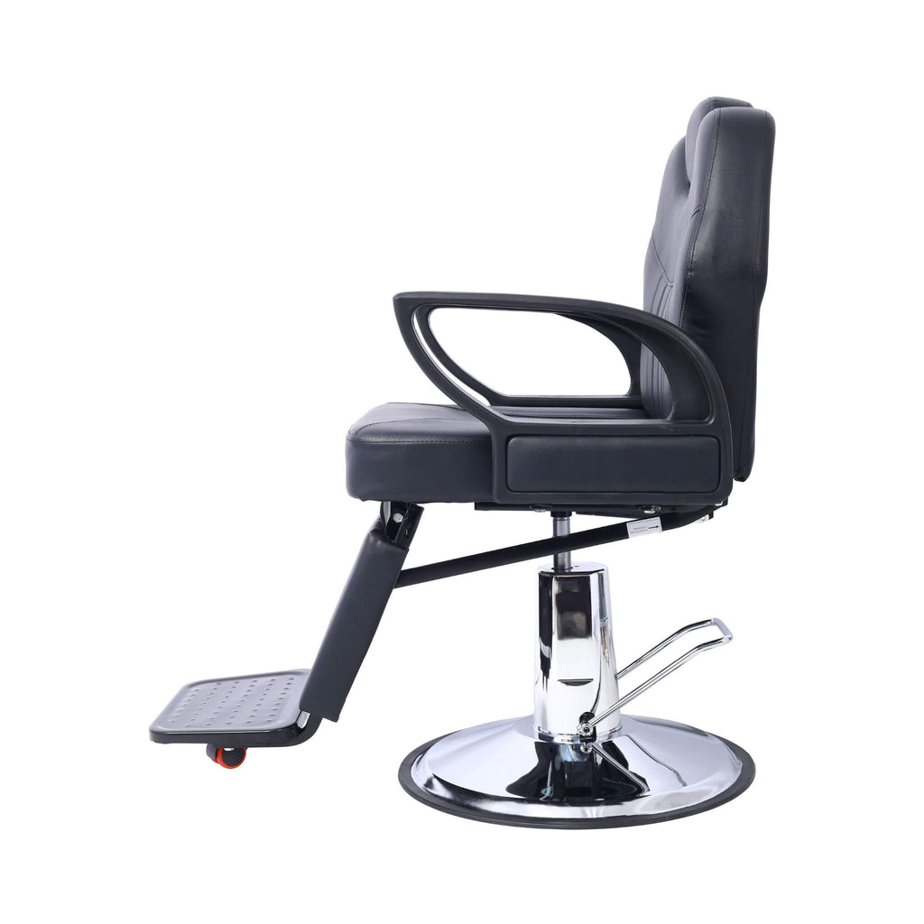 Heavy-Duty Extra-Wide PU Leather Hydraulic Reclining Barber Chair (SAK74613)