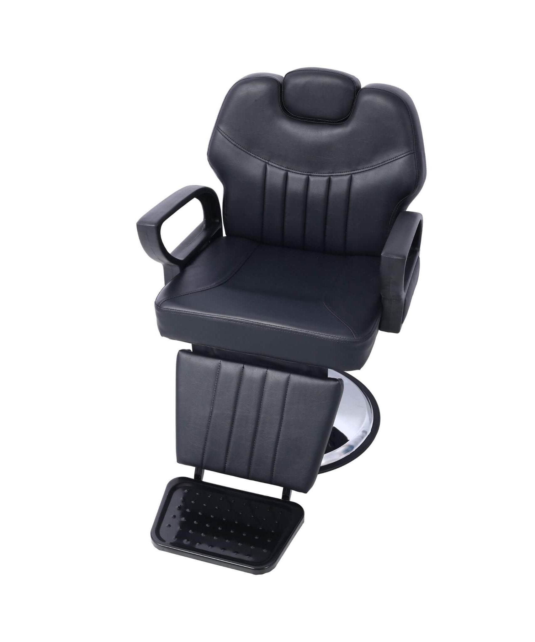 Heavy-Duty Extra-Wide PU Leather Hydraulic Reclining Barber Chair (SAK74613)