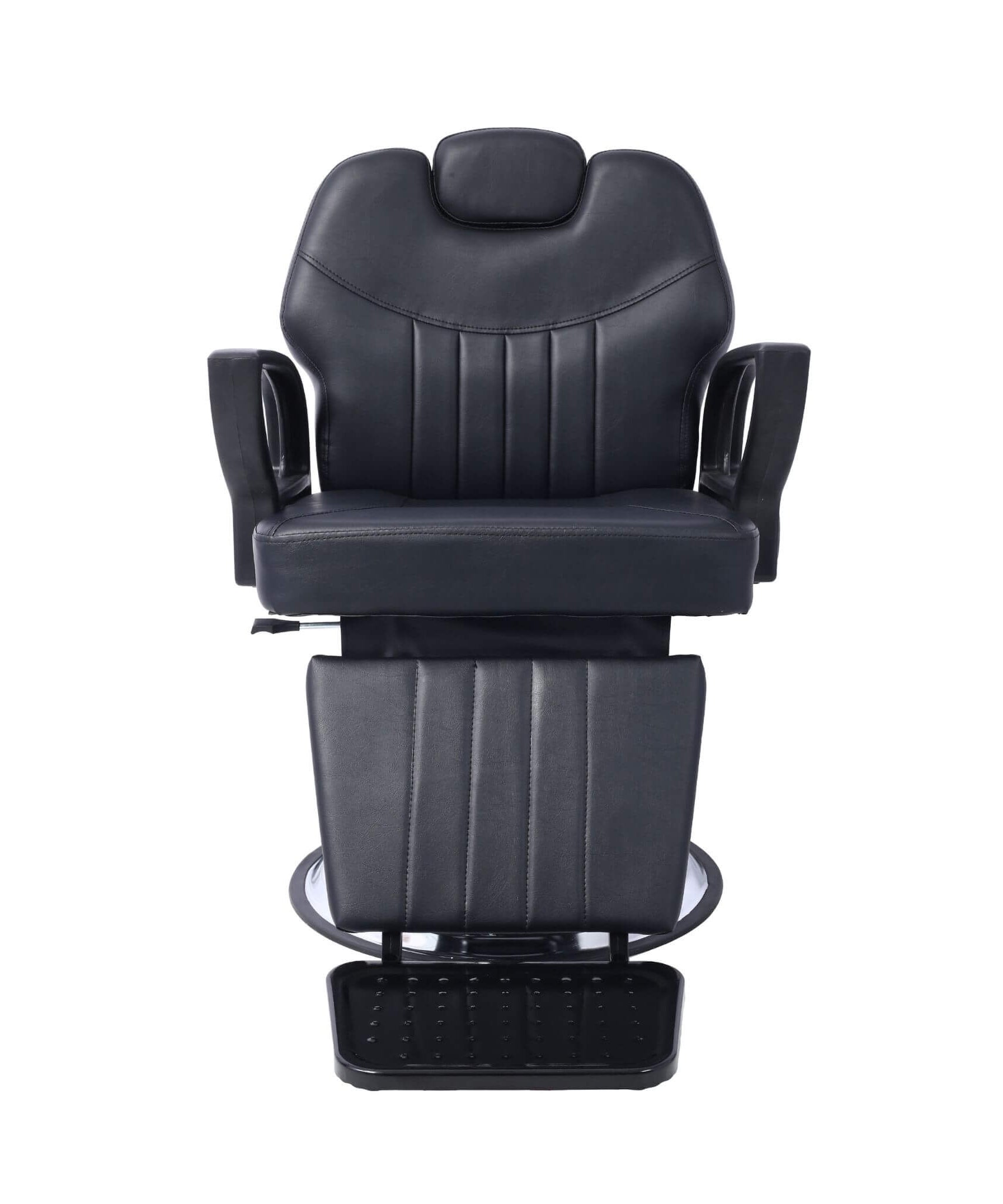 Heavy-Duty Extra-Wide PU Leather Hydraulic Reclining Barber Chair (SAK74613)