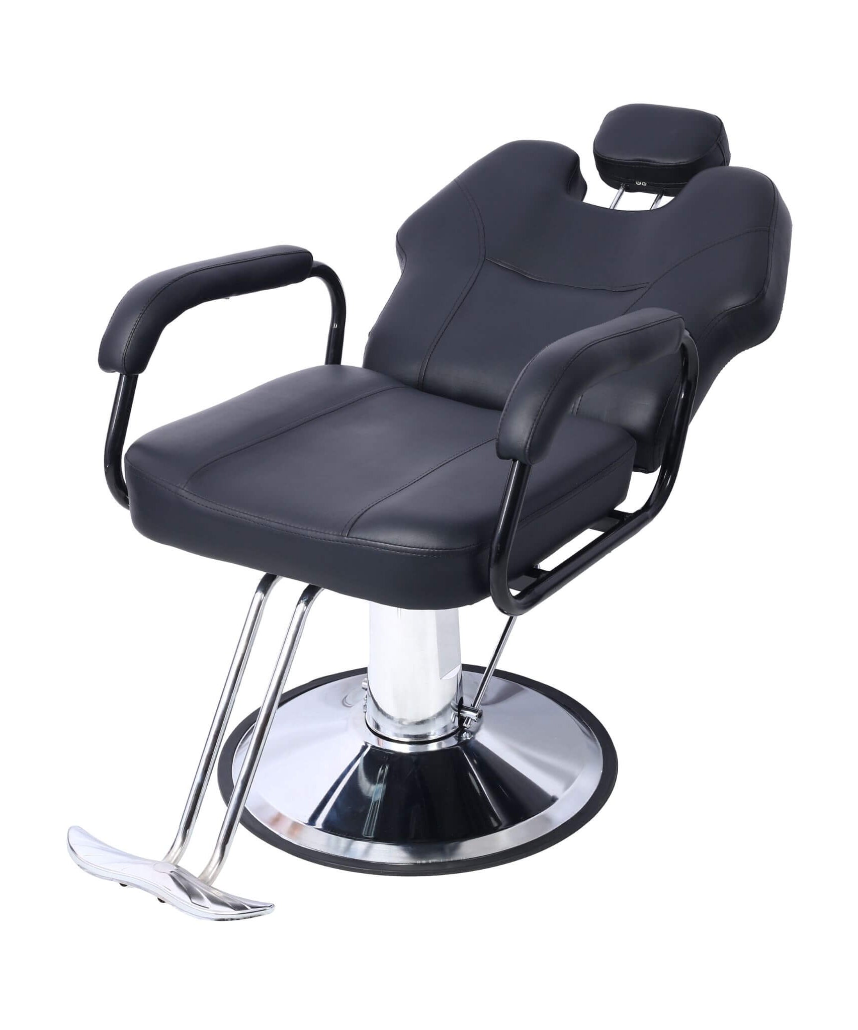 Heavy-Duty All-Purpose Ultra-Comfortable Hydraulic Reclining Barber Chair For Salons And Barber Shops (SAK97418)
