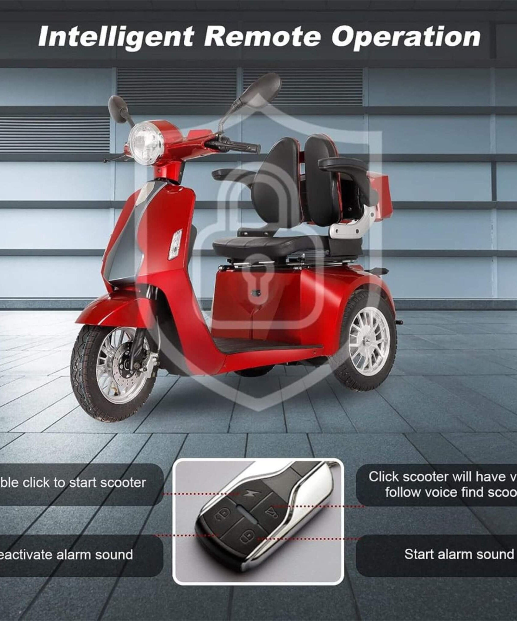 Zvg Heavy-Duty 800W All-Terrain Electric Powered Mobility Scooter For Seniors & Adults (SAK96314)