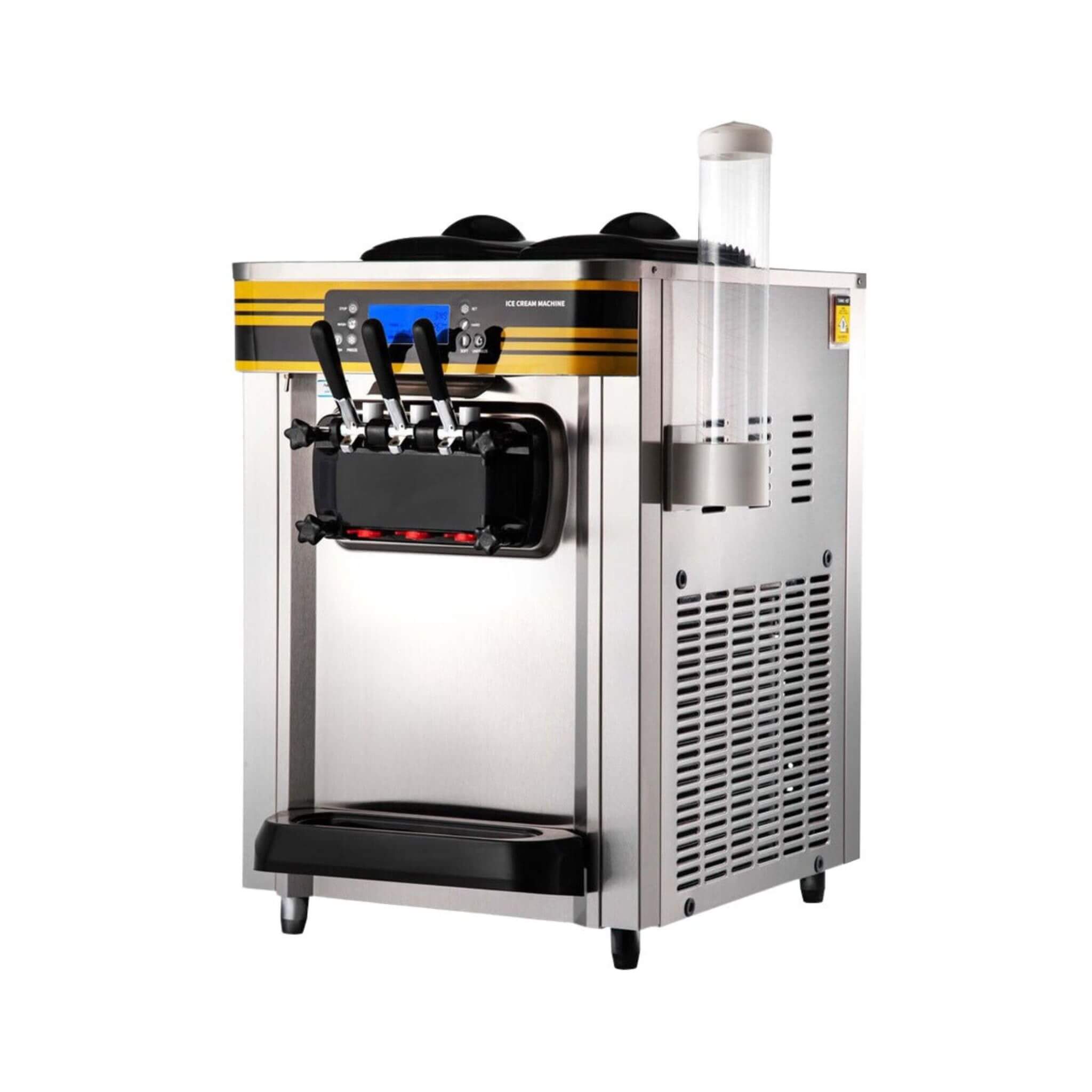 Heavy-Duty Commercial 3-Flavor 2350W Countertop Soft Serve Ice Cream Maker Machine (SAK63972)