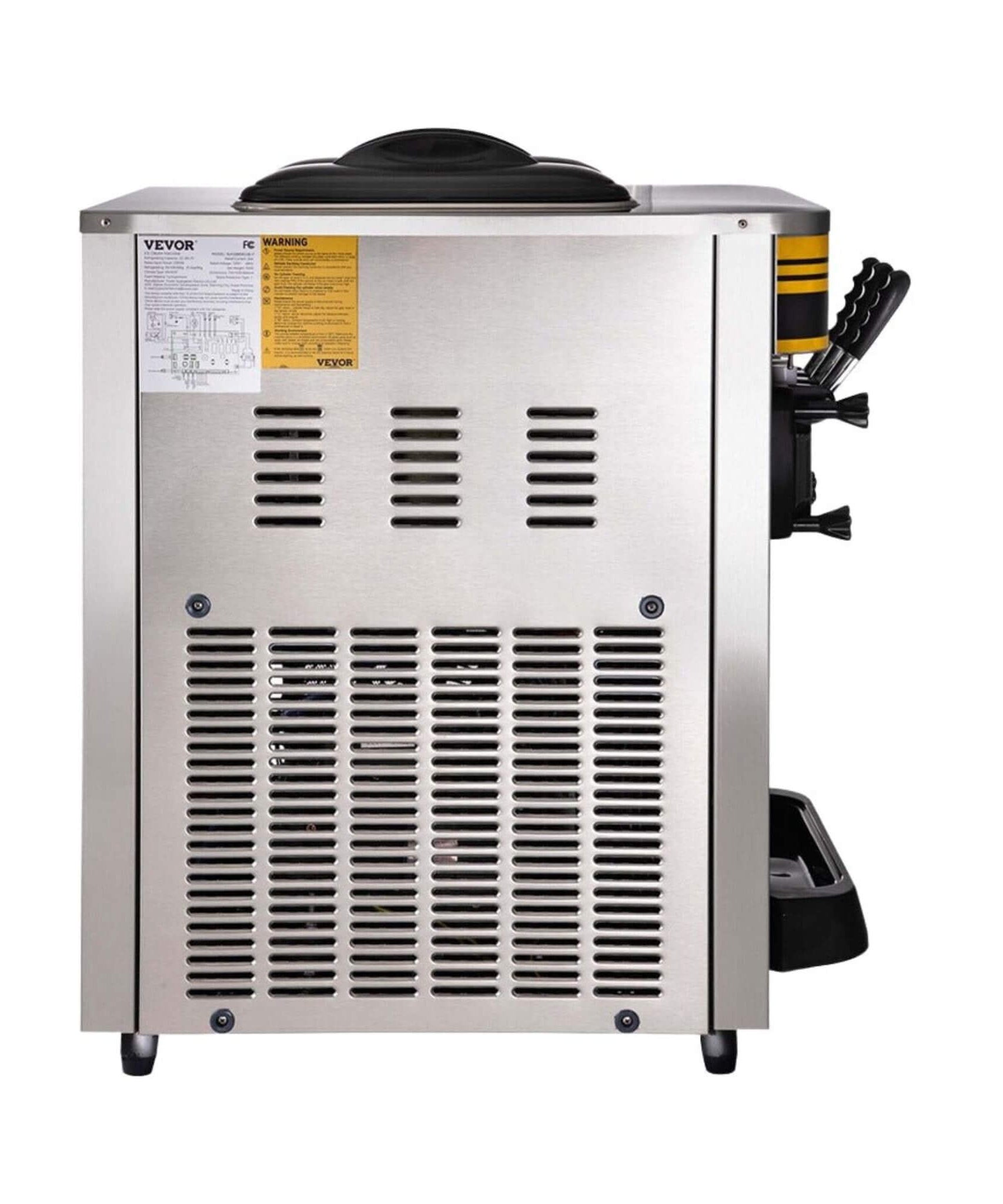 Heavy-Duty Commercial 3-Flavor 2350W Countertop Soft Serve Ice Cream Maker Machine (SAK63972)